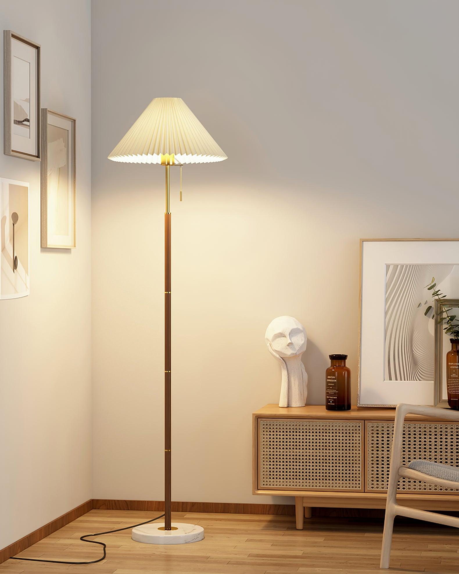 Vintage Pleated Floor Lamp - Lumpaz