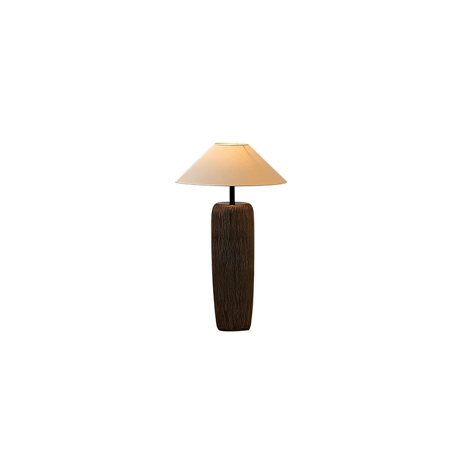 Weathered Wood Grain Floor Lamp - Lumpaz