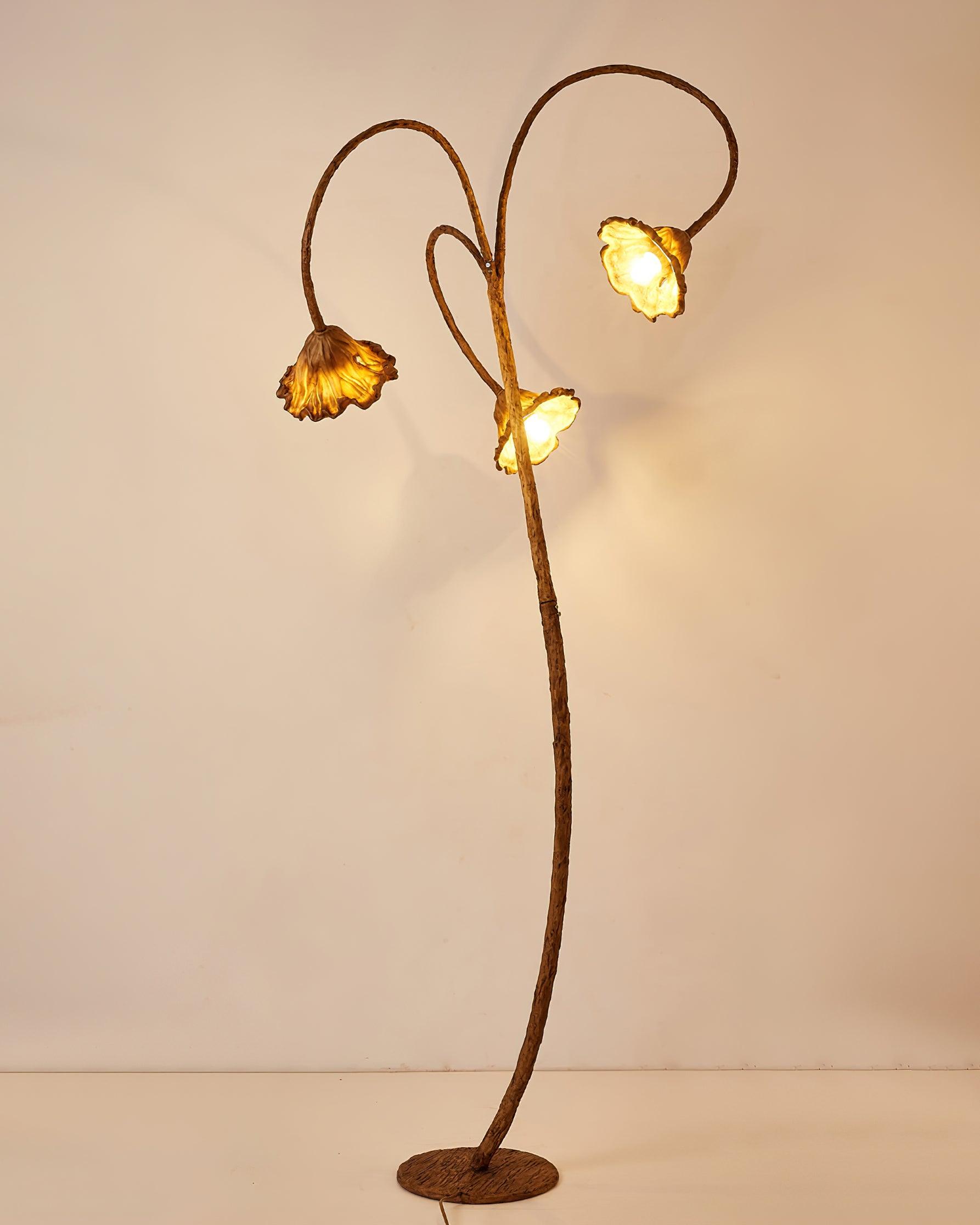 Artistic Lotus Leaf Floor Lamp - Lumpaz