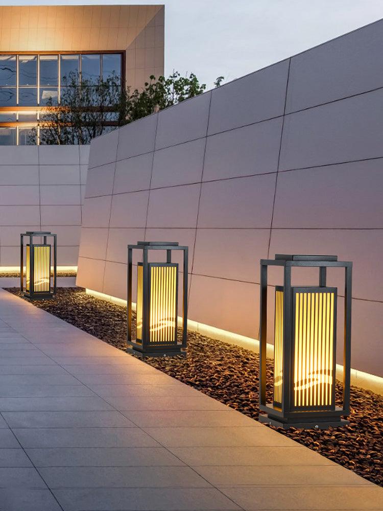 Modern Square Cage Garden Light - Lumpaz