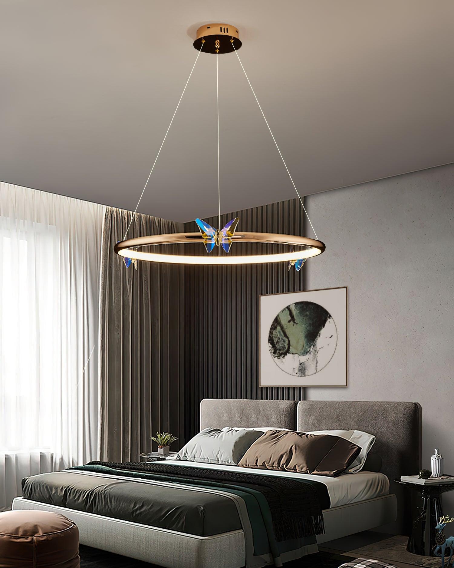 Blue Butterfly Chandelier - Lumpaz