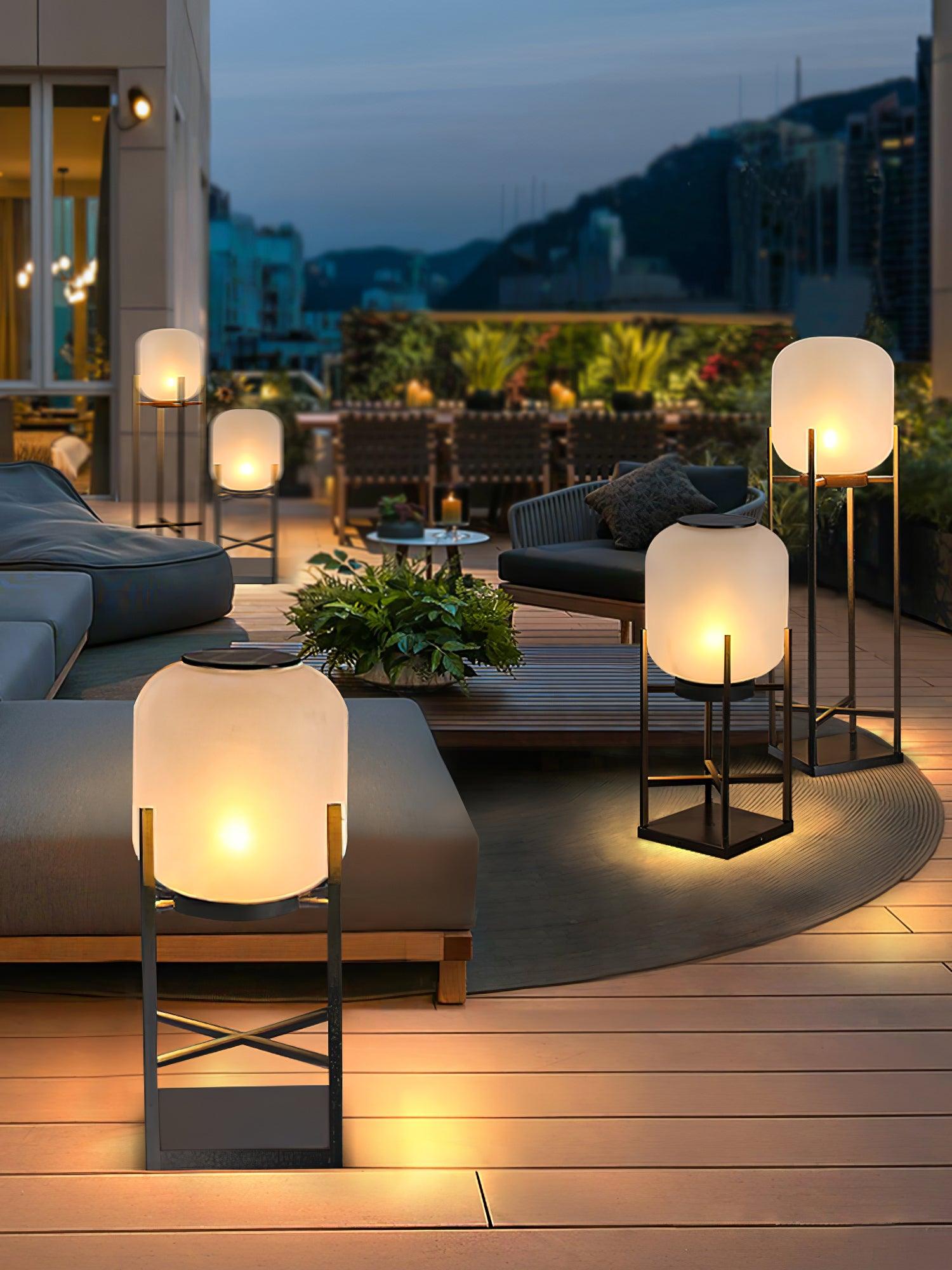 Lantern Solar Outdoor Floor Lamp - Lumpaz