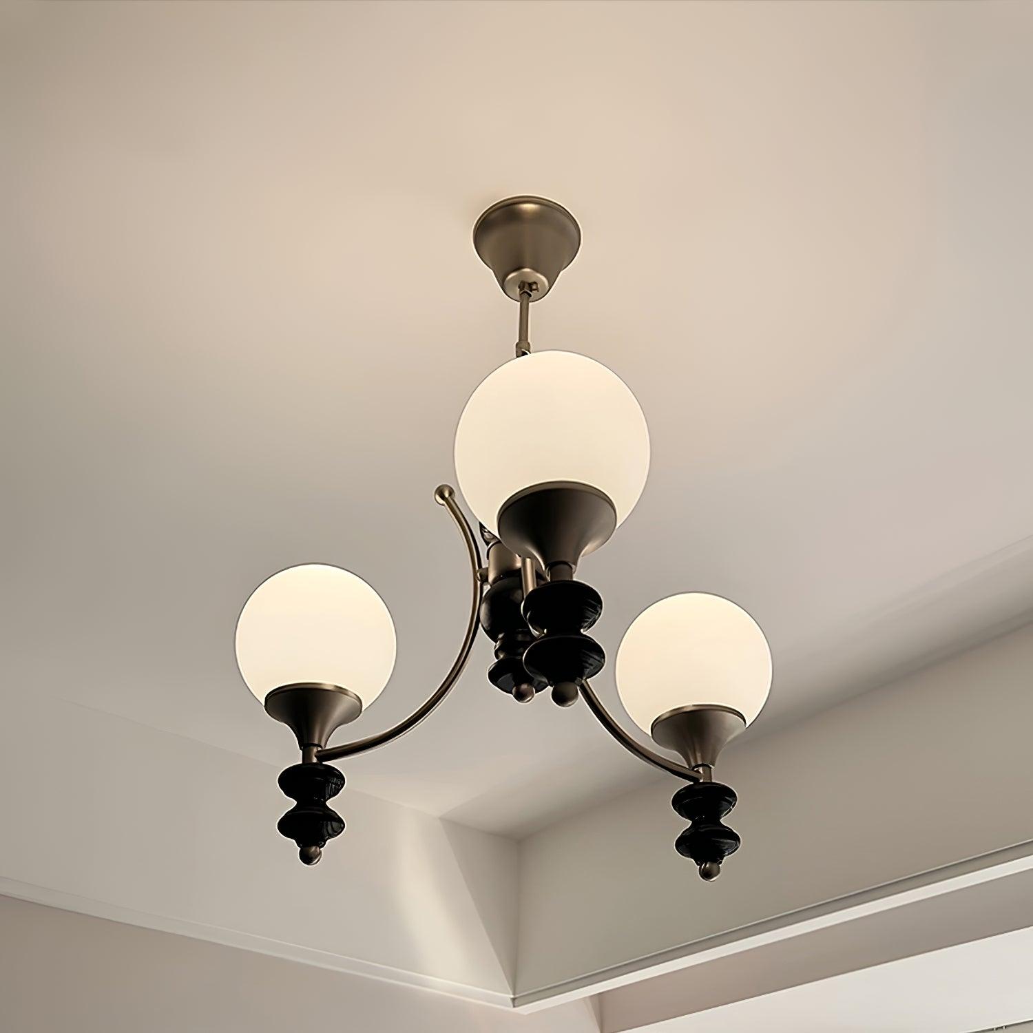 Tina Wooden Chandelier - Lumpaz