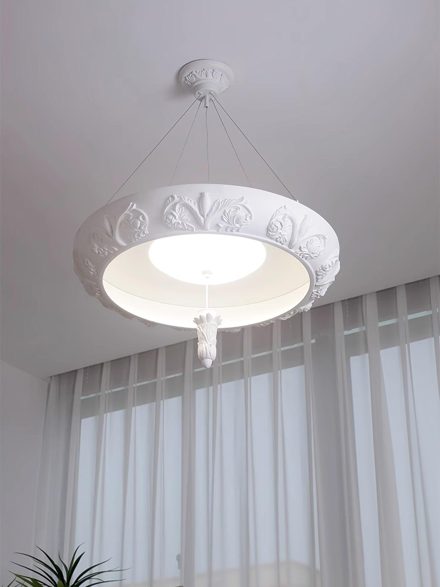 Artistic Carved Plaster Chandelier - Lumpaz