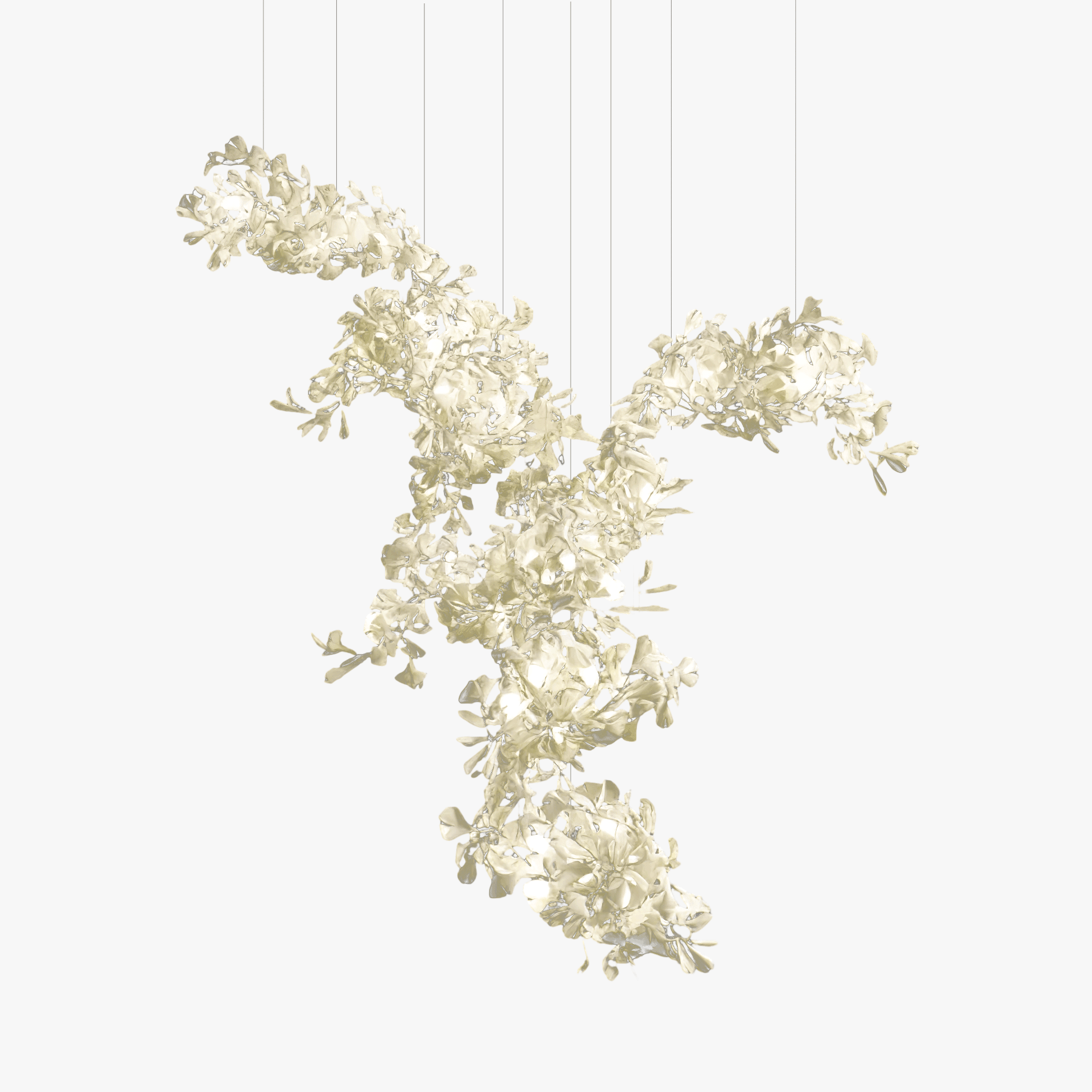 Gingko Combination Chandelier - Lumpaz
