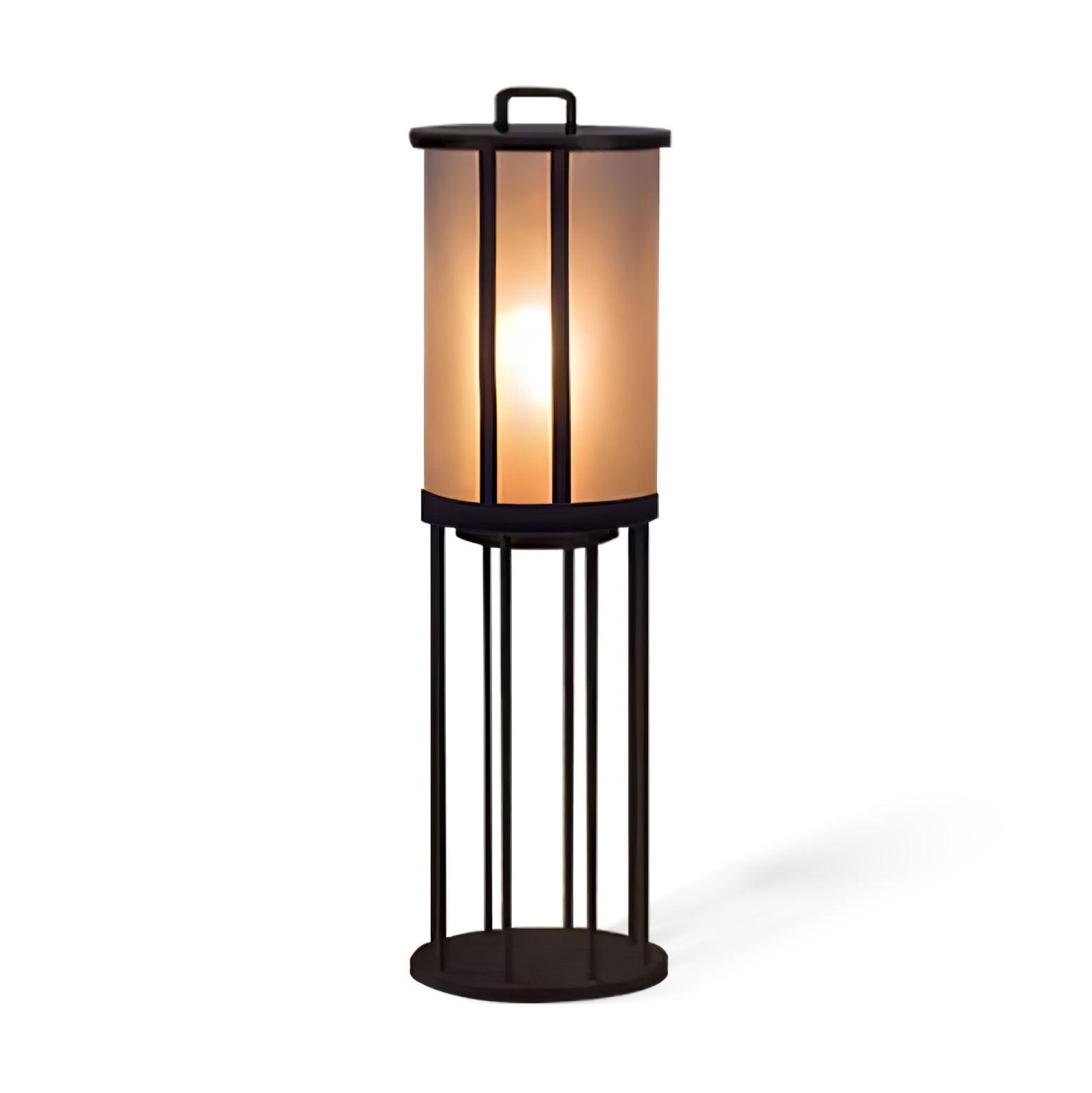 Round Pillar Acrylic Lantern Outdoor Lamp - Lumpaz