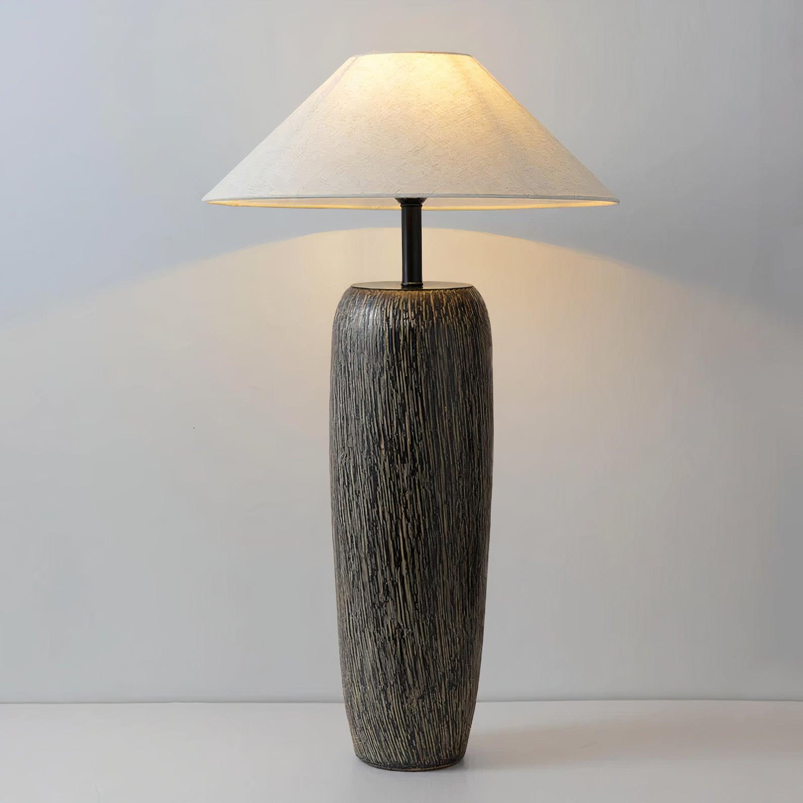 Weathered Wood Grain Floor Lamp - Lumpaz