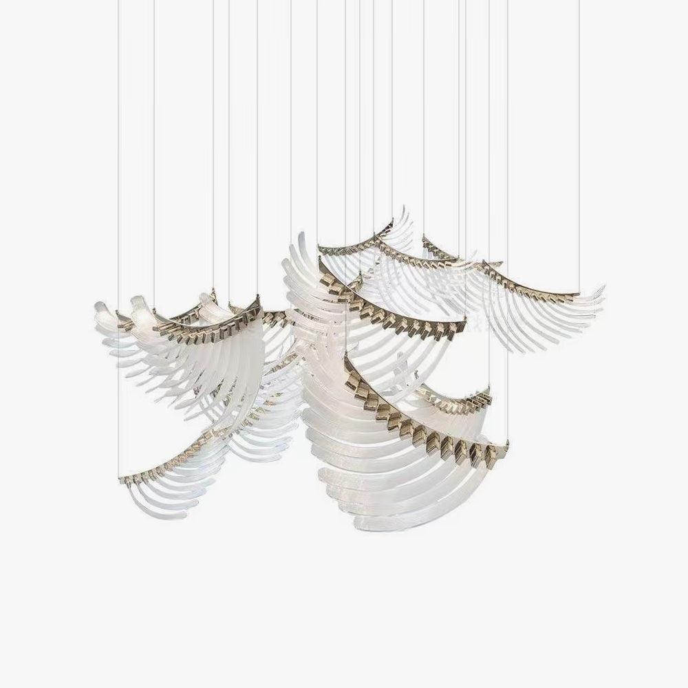 Tiered Palmette Chandelier - Lumpaz