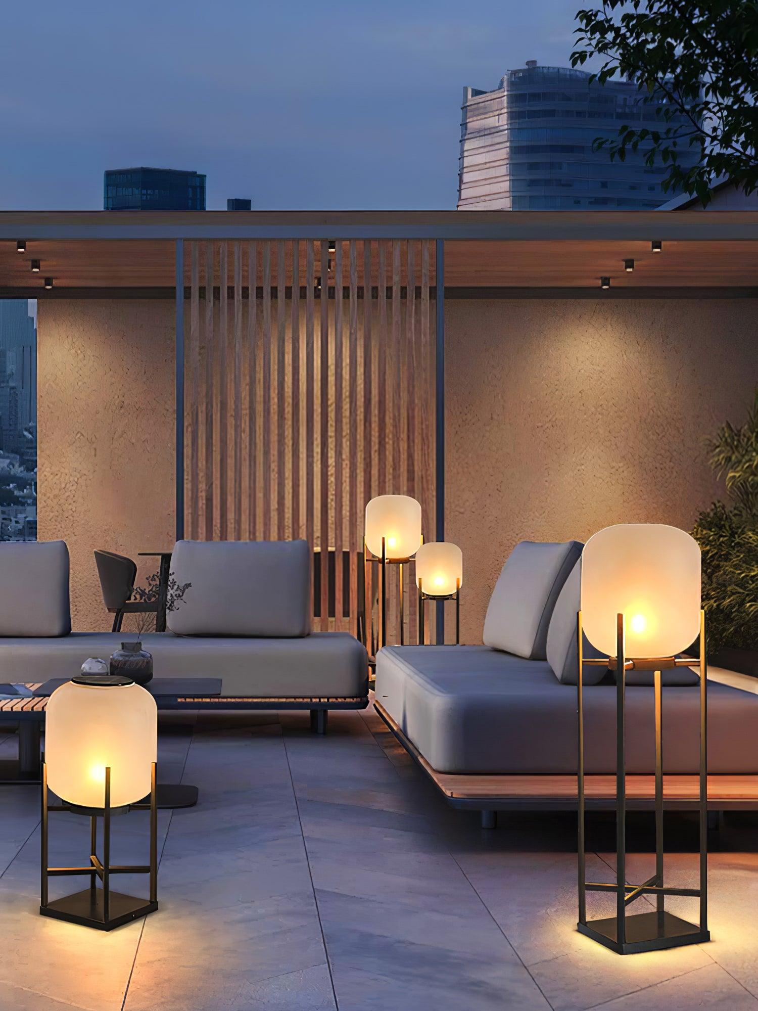 Lantern Solar Outdoor Floor Lamp - Lumpaz