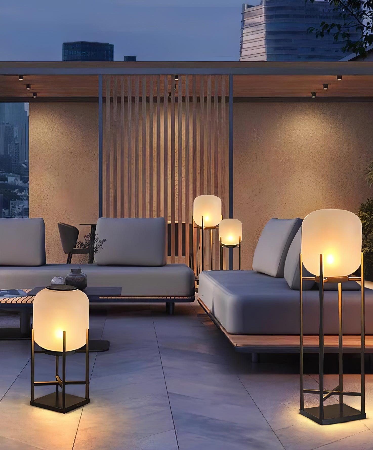 Lantern Solar Outdoor Floor Lamp - Lumpaz