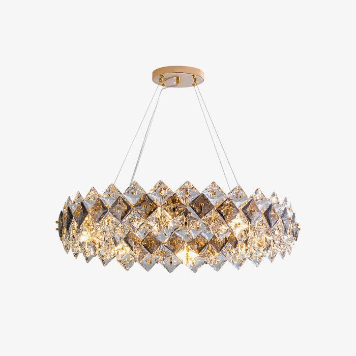 Scale Crystal Round Chandelier - Lumpaz