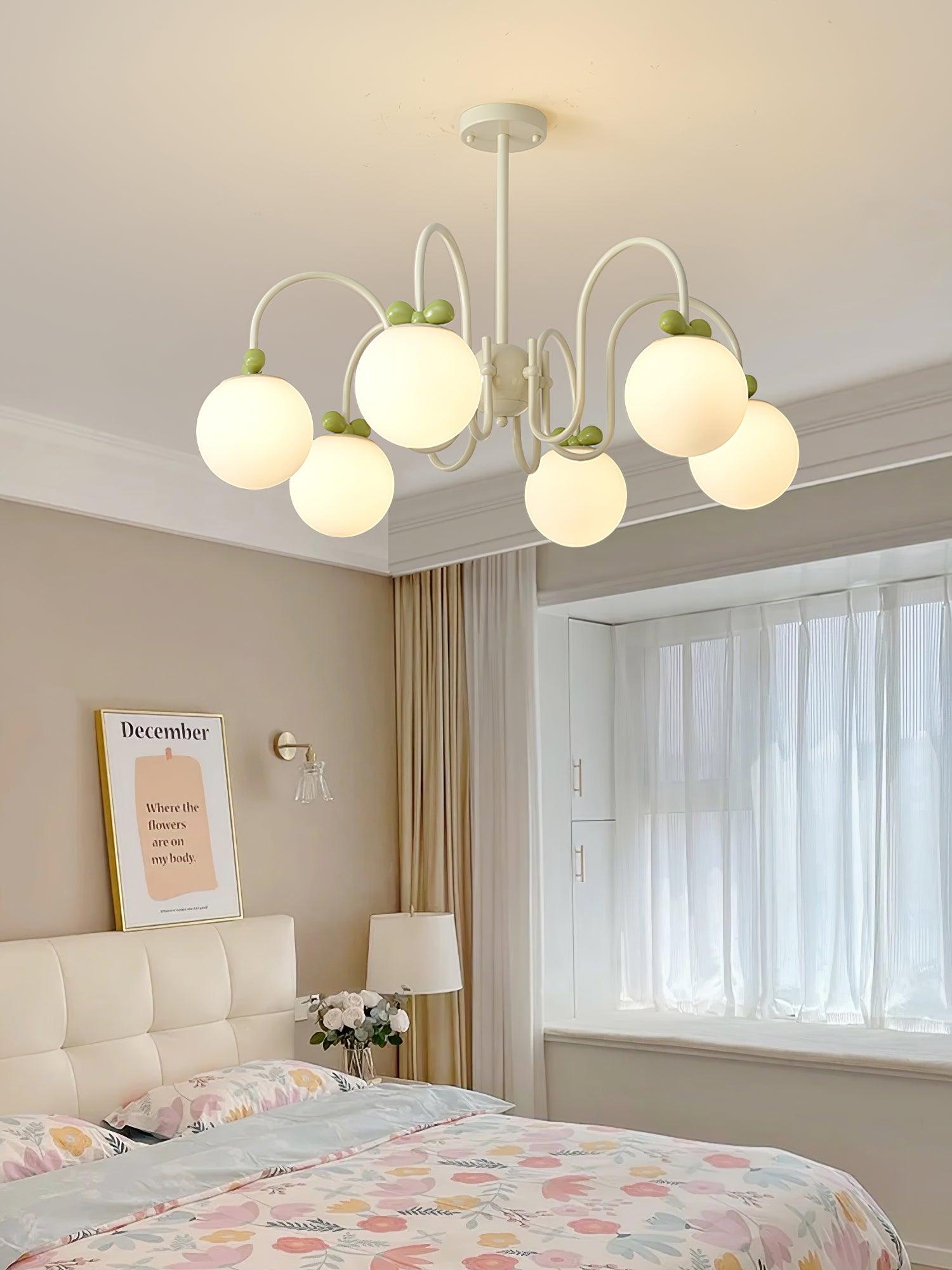 Cream Cherry Chandelier - Lumpaz
