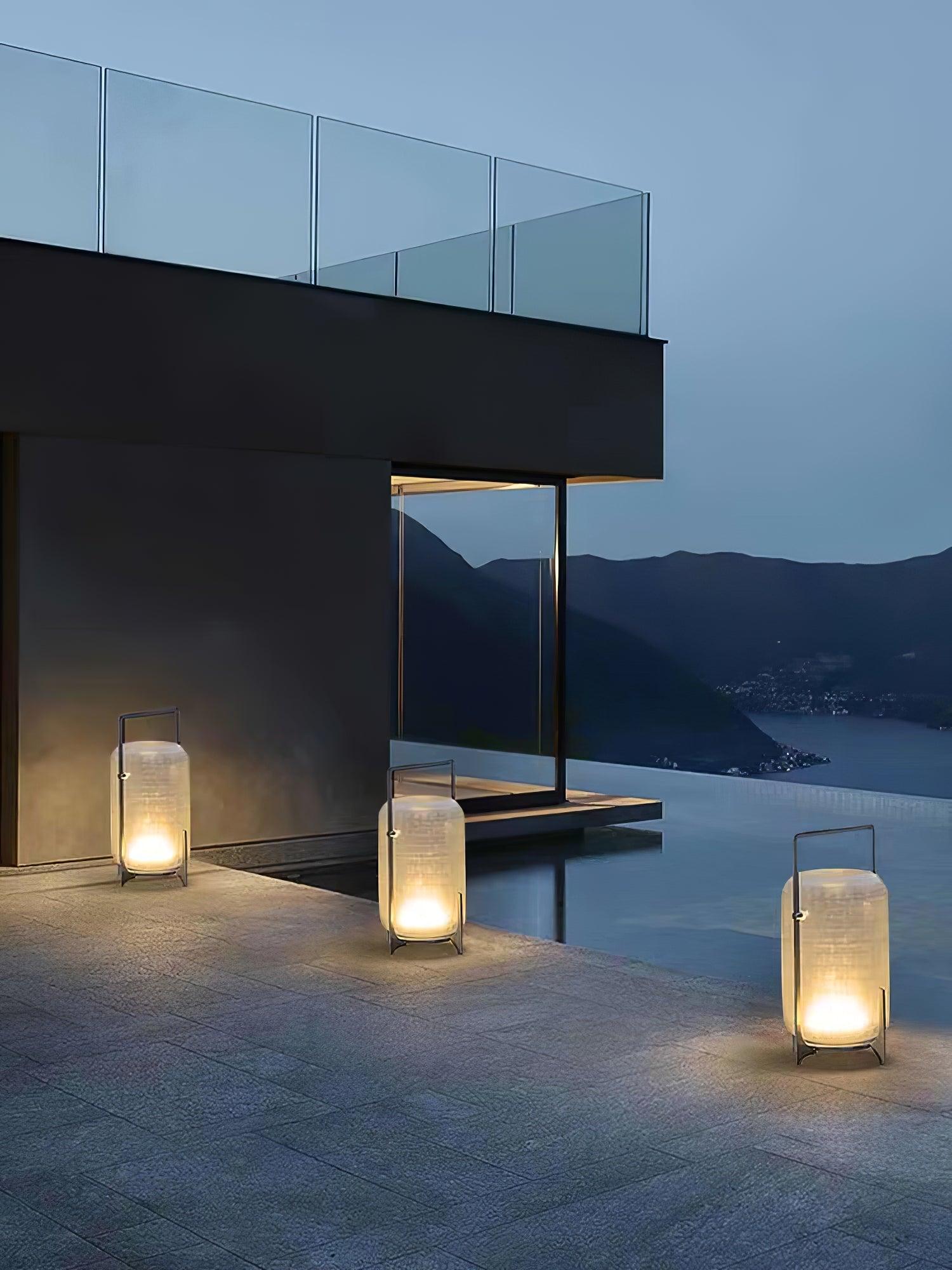 Silver Twilight Lantern Table Light - Lumpaz