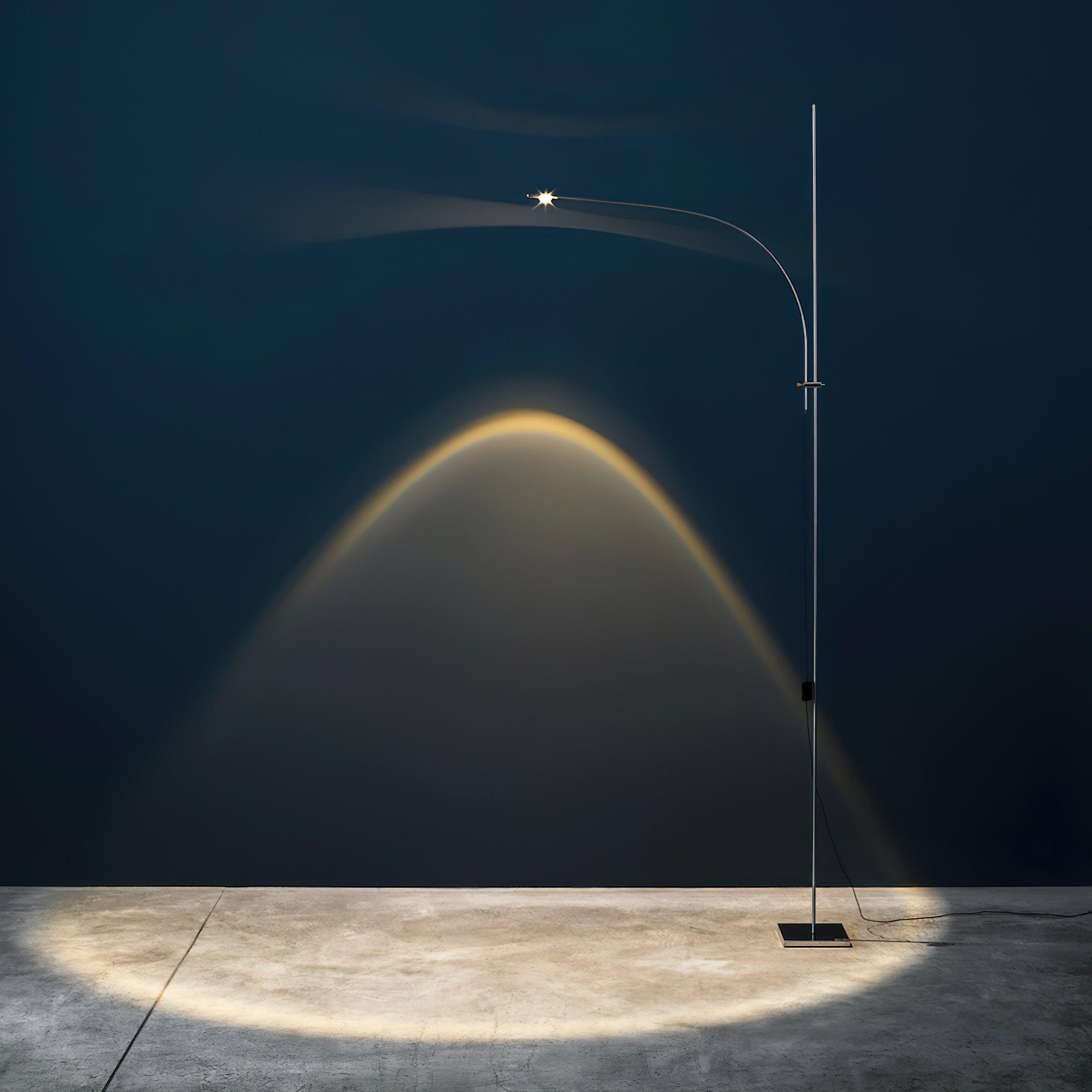 Metal Body Graceful Floor Lamp - Lumpaz