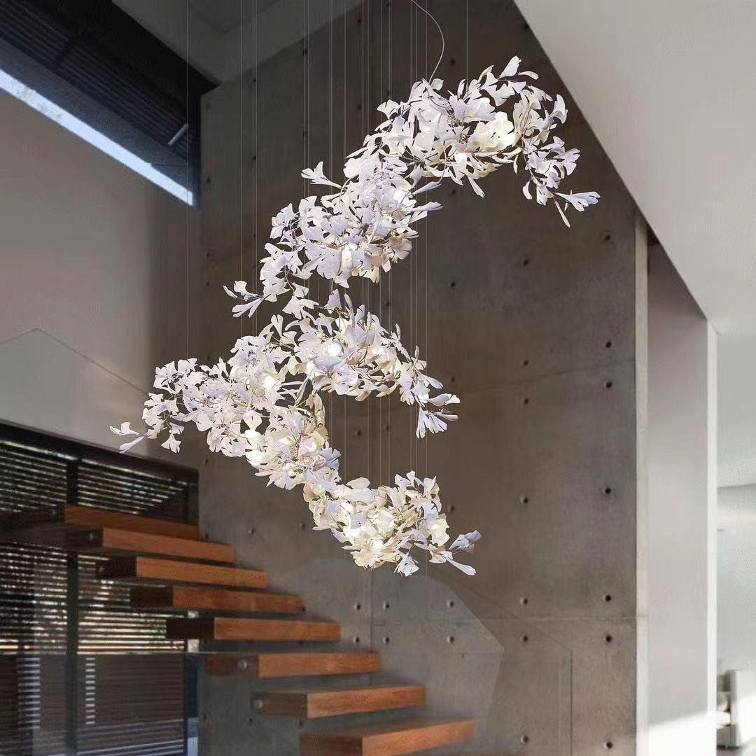 Gingko Combination Chandelier - Lumpaz