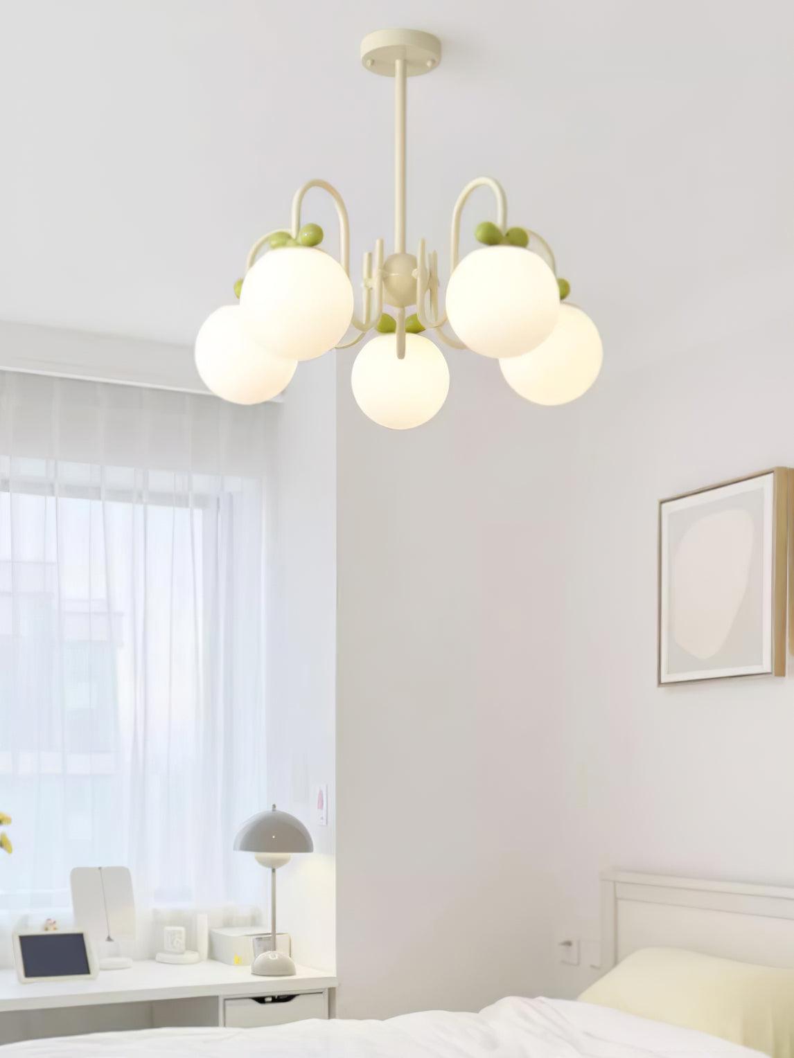 Cream Cherry Chandelier - Lumpaz