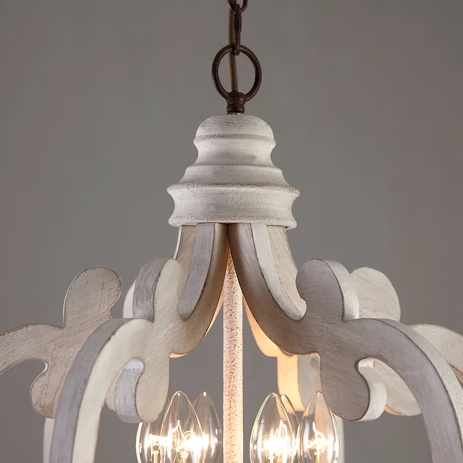 Antique White Style Chandelier - Lumpaz