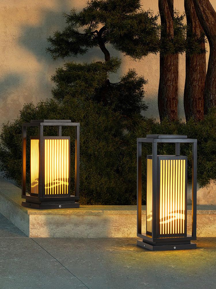 Modern Square Cage Garden Light - Lumpaz