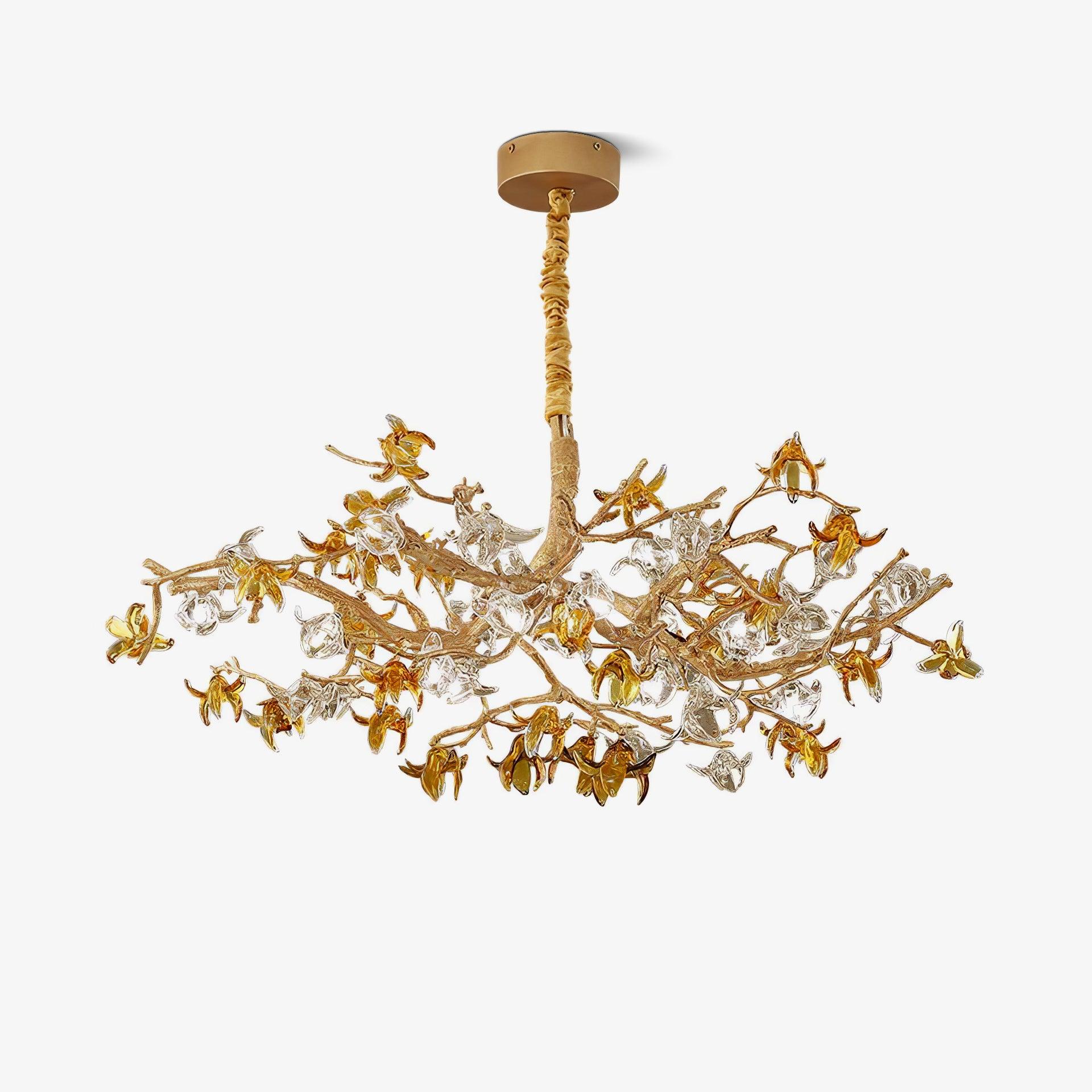 Aosta Brass Branch Chandelier - Lumpaz