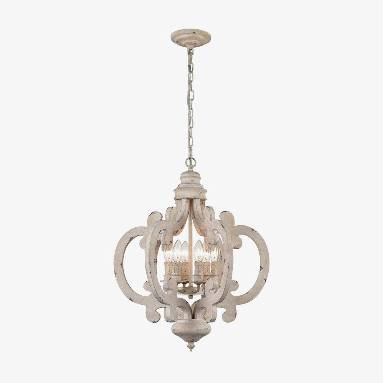 Antique White Style Chandelier - Lumpaz