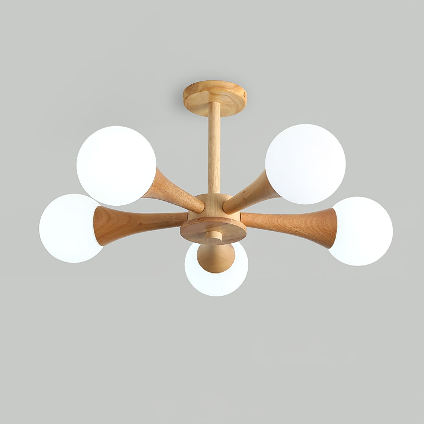 Wooden Nera Chandelier - Lumpaz