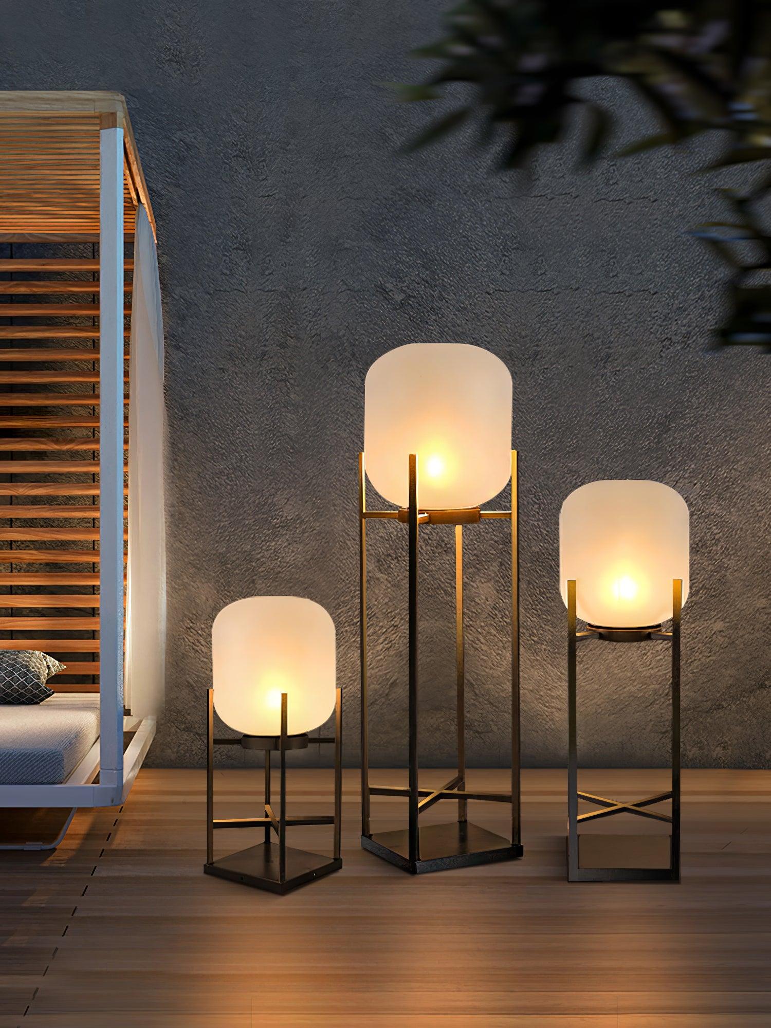 Lantern Solar Outdoor Floor Lamp - Lumpaz
