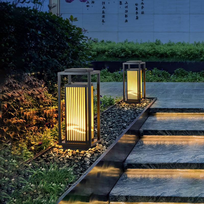 Modern Square Cage Garden Light - Lumpaz