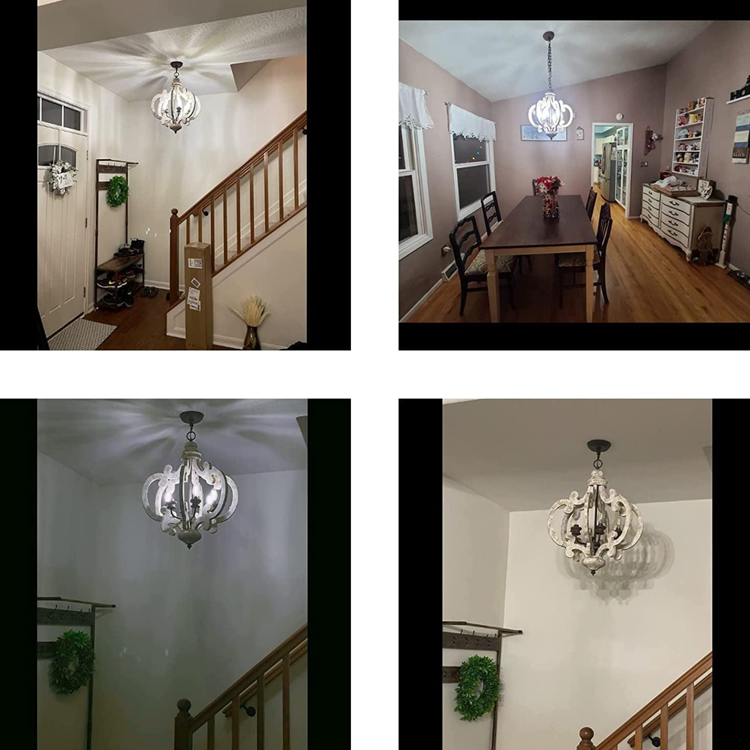 Antique White Style Chandelier - Lumpaz