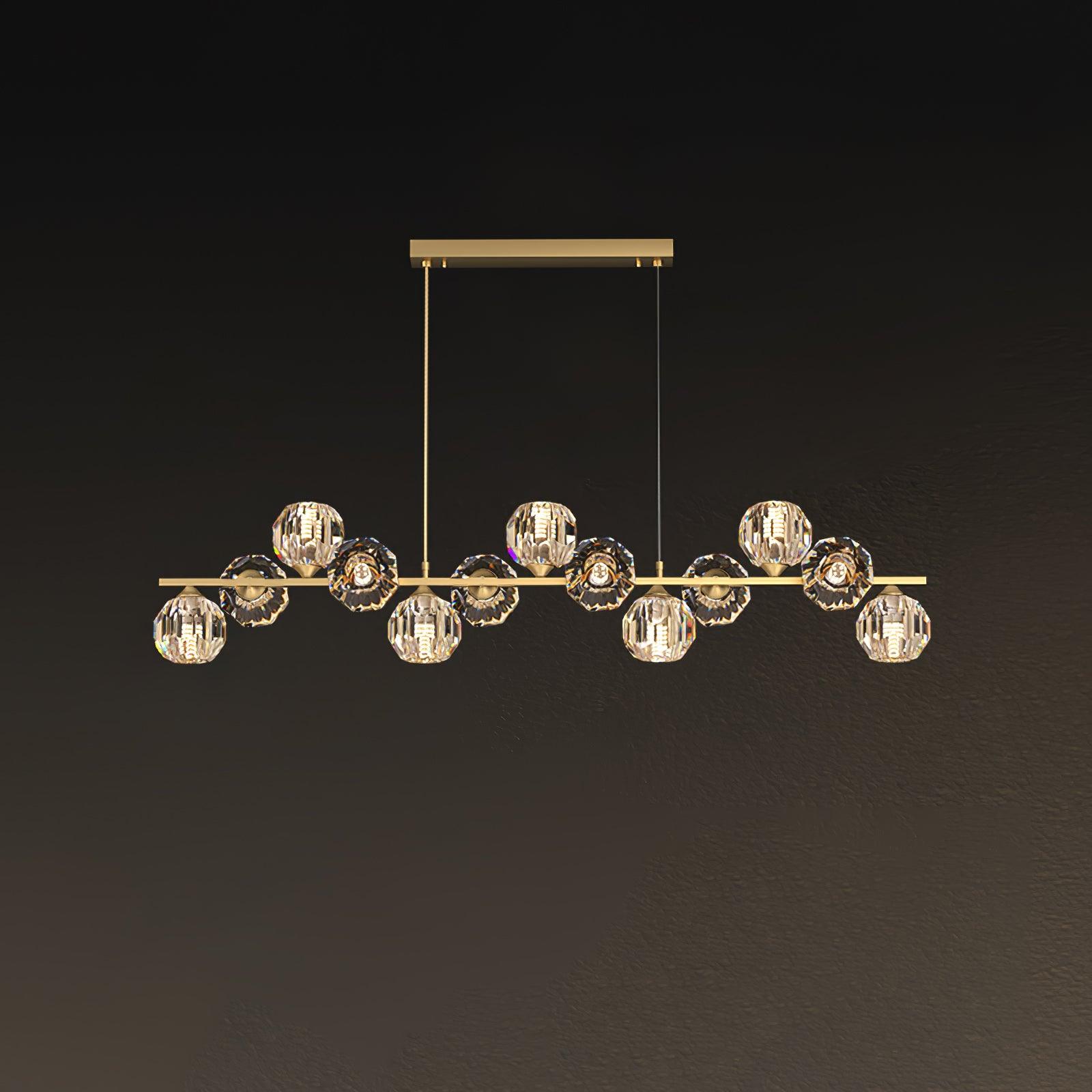 Crystal Glass Ball Chandelier - Lumpaz