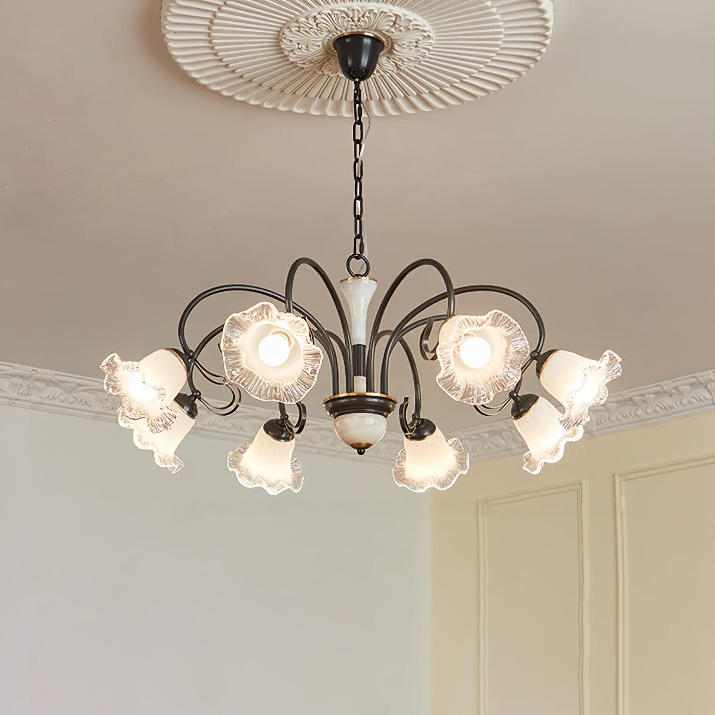Luce Black Chandelier - Lumpaz