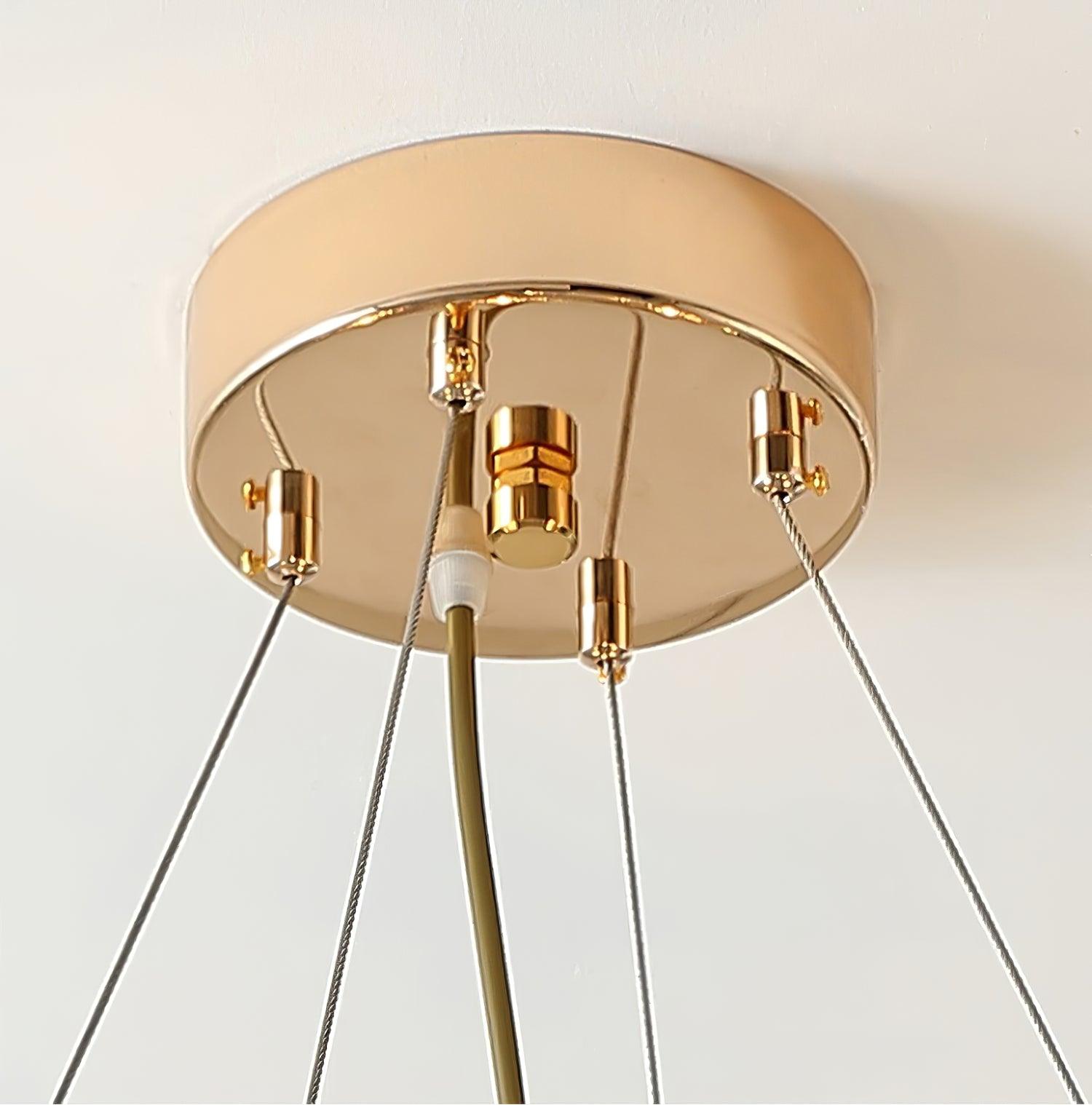 Scale Crystal Round Chandelier - Lumpaz