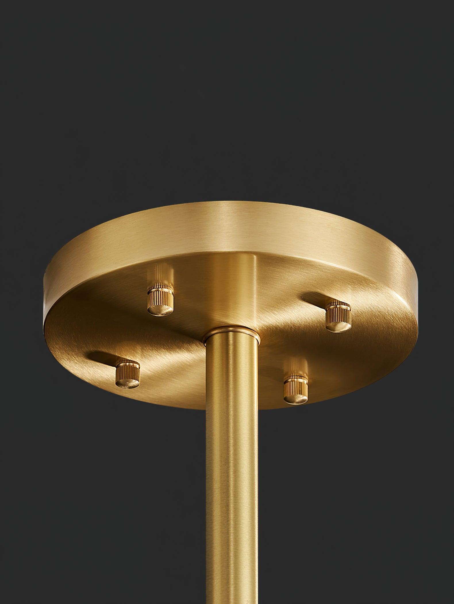 Gold & Clear Rod Chandelier - Lumpaz