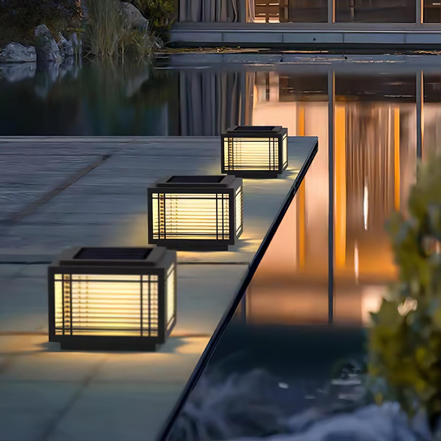 Deck Solar Outdoor Post Light - Lumpaz