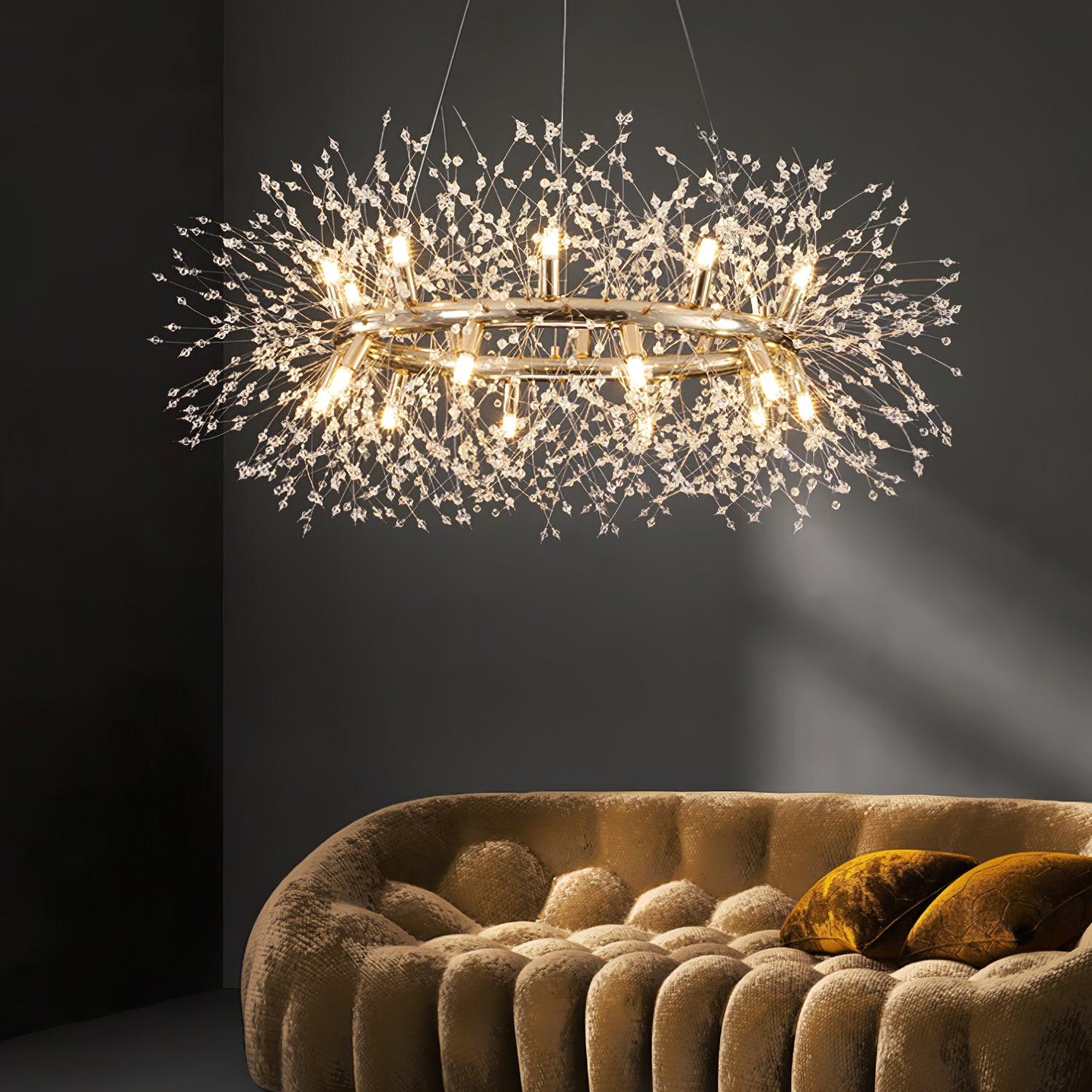 Dandelion Round Chandelier - Lumpaz