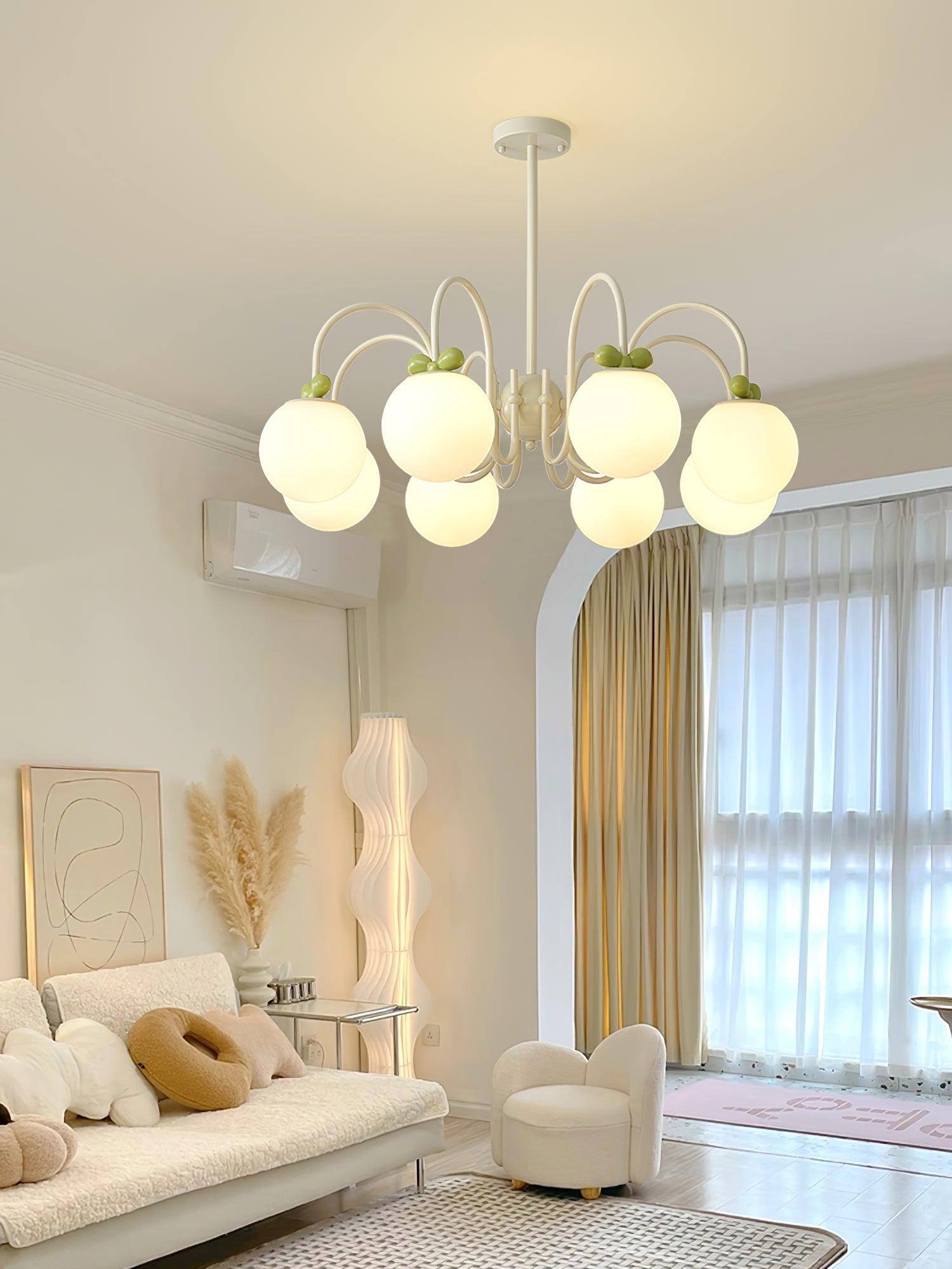 Cream Cherry Chandelier - Lumpaz