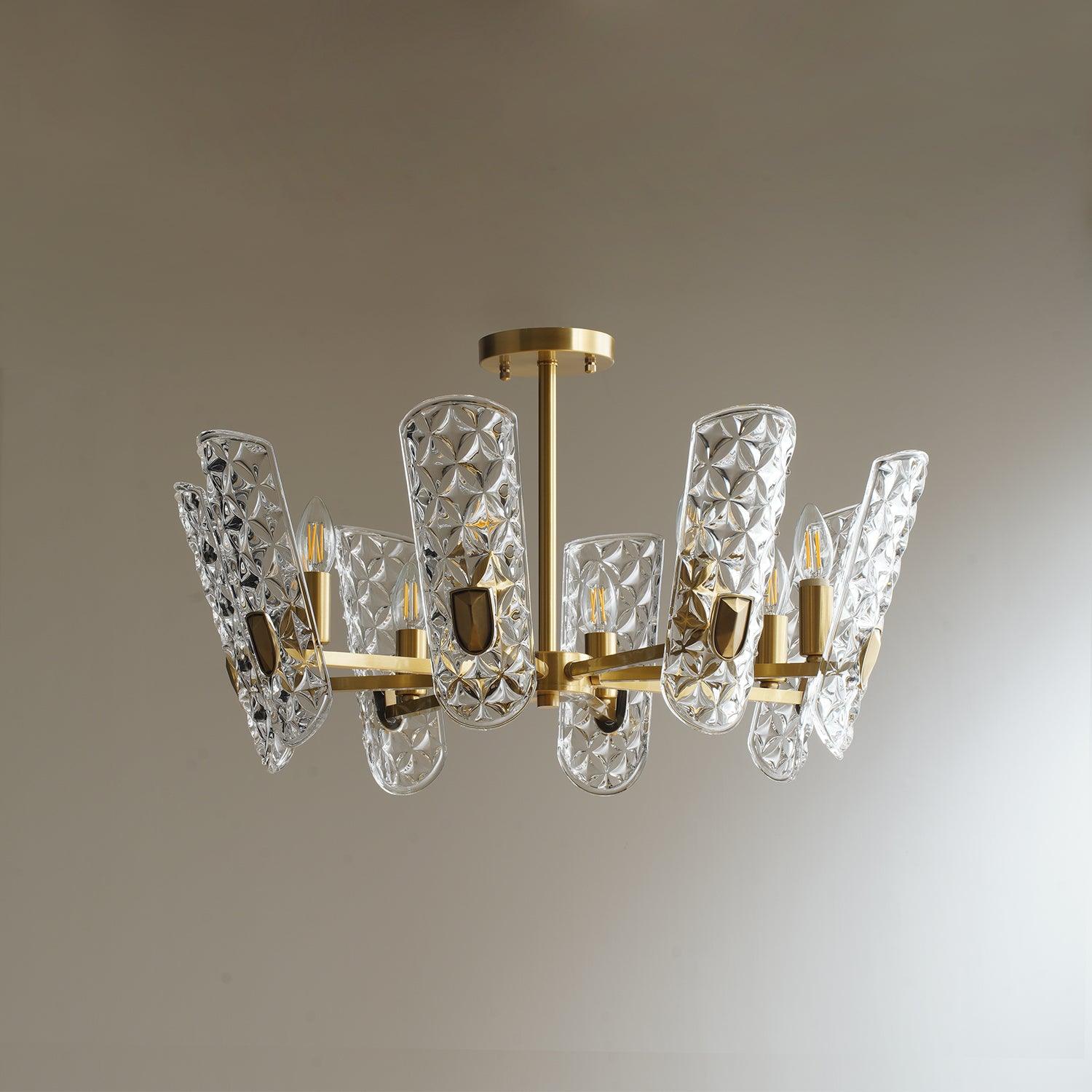 Brass Central Chandelier - Lumpaz