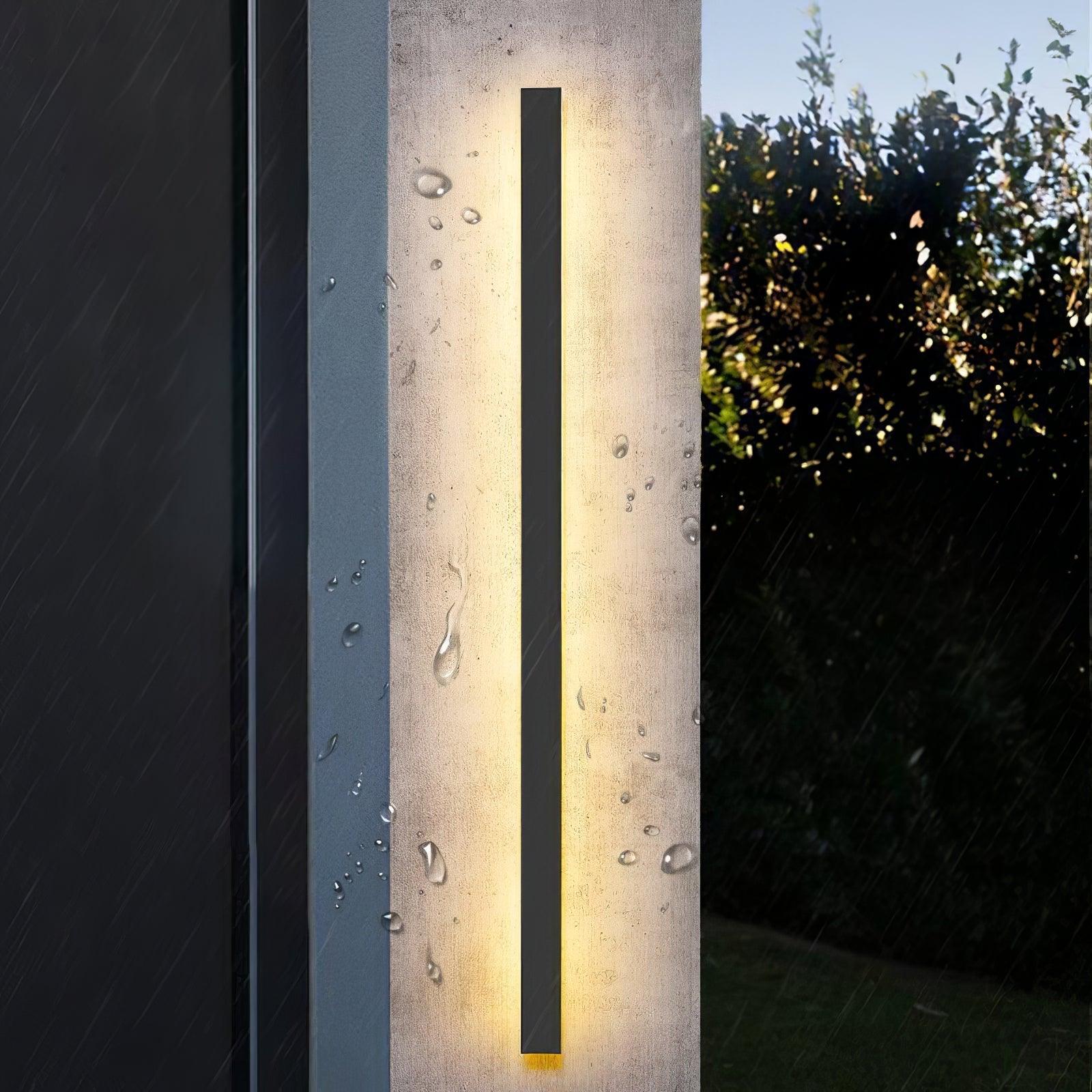 Long Strip Outdoor Sconce Solar Power - Lumpaz