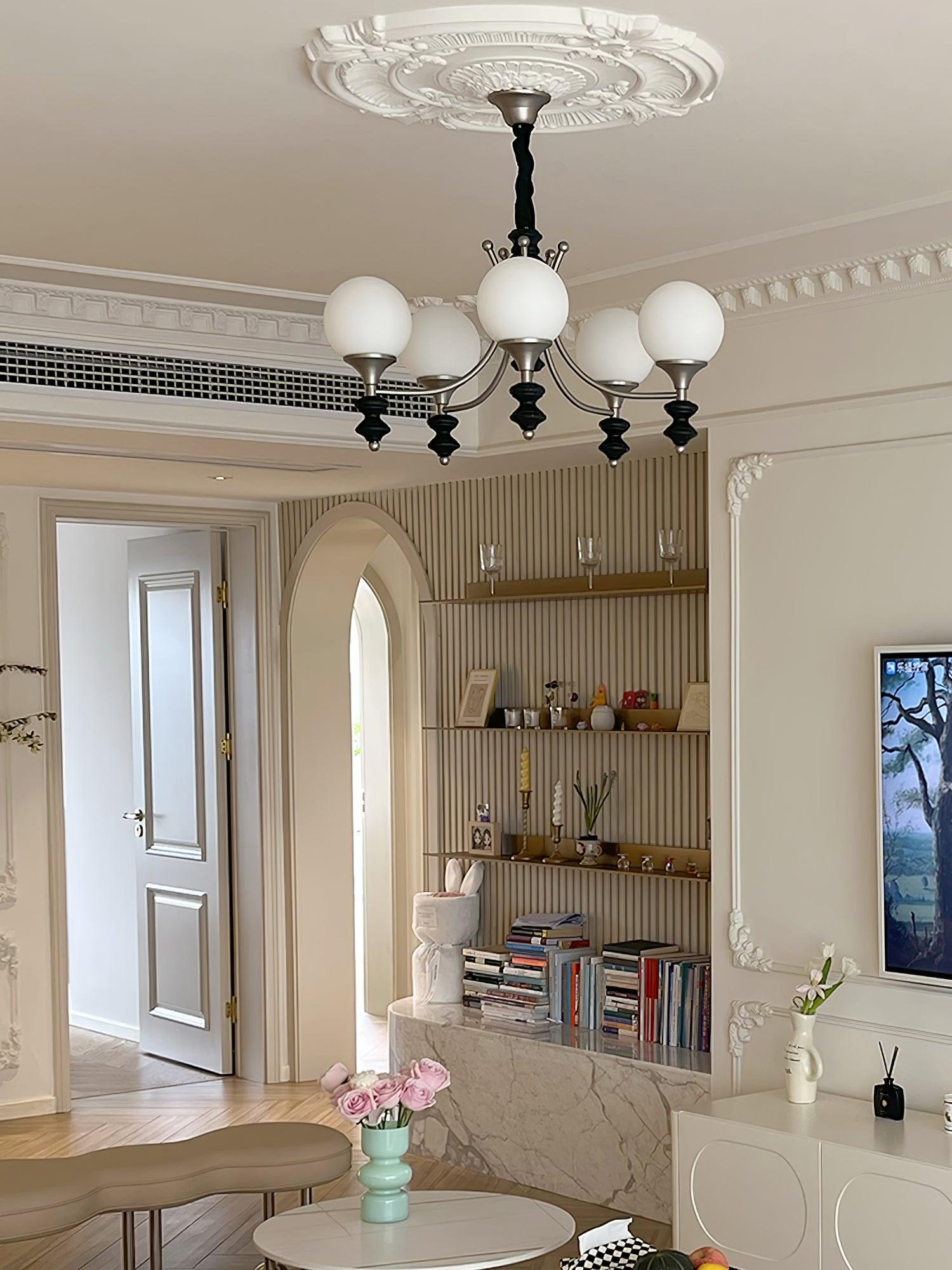 Tina Wooden Chandelier - Lumpaz