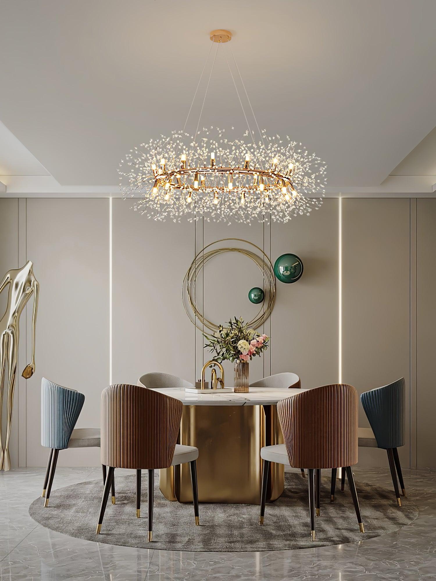Dandelion Round Chandelier - Lumpaz