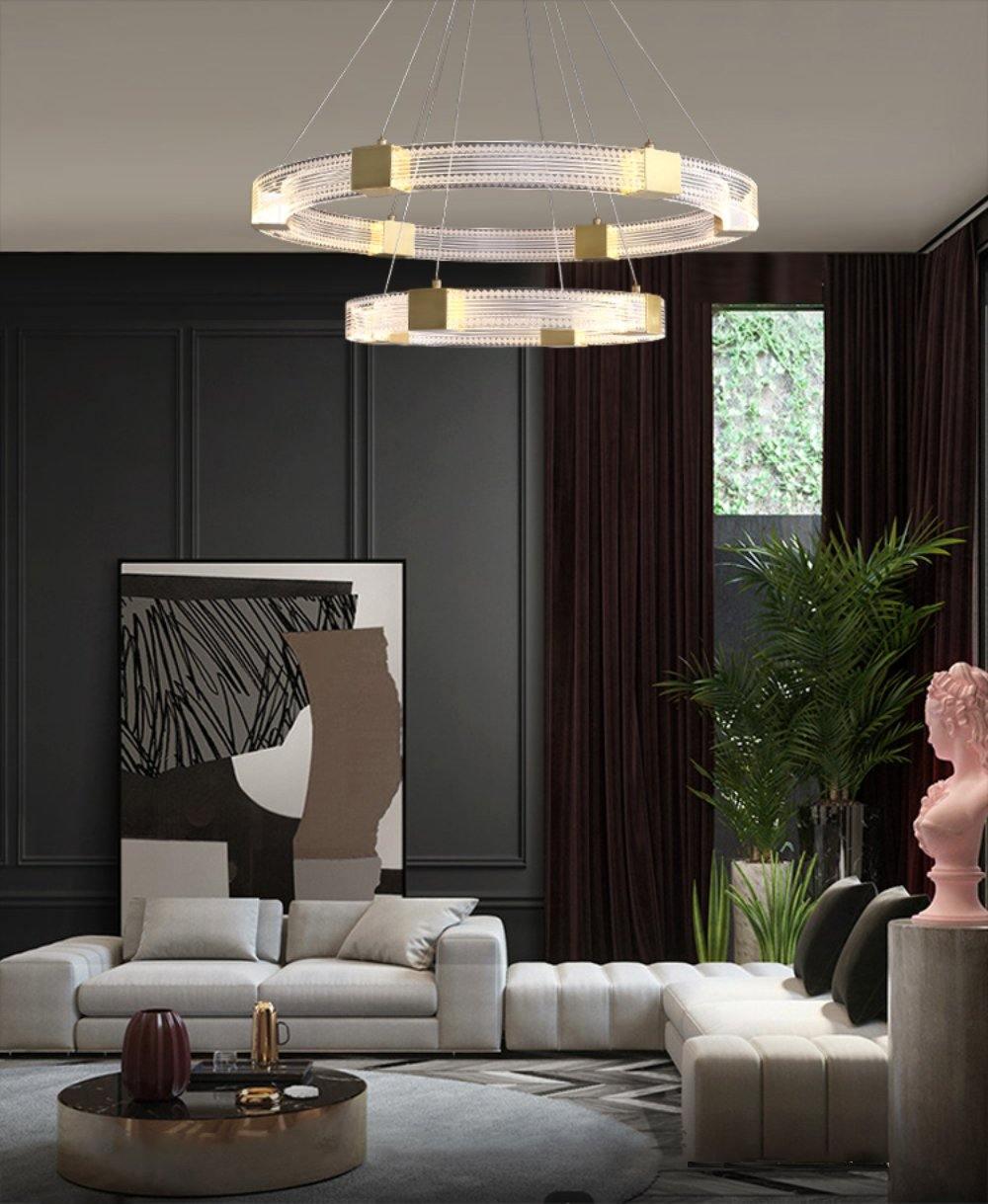 Parallel Ring LED Chandelier - Lumpaz