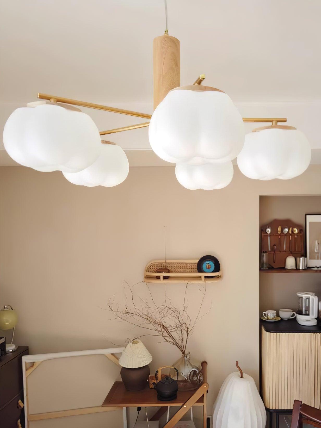 Cotton Balls Chandelier - Lumpaz