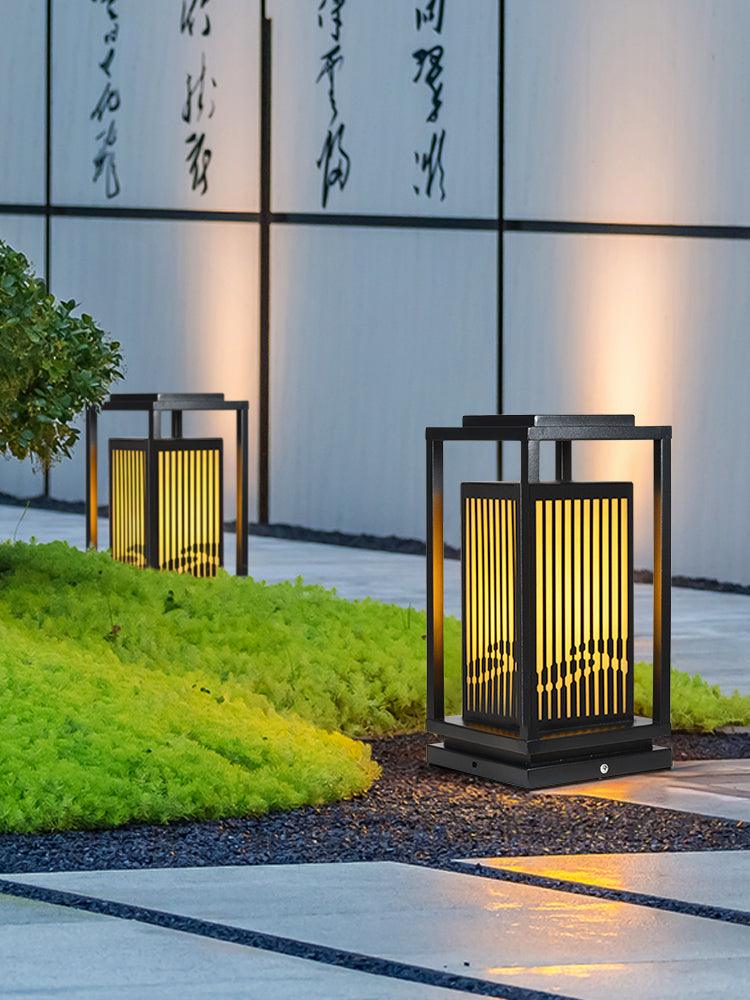 Modern Square Cage Garden Light - Lumpaz