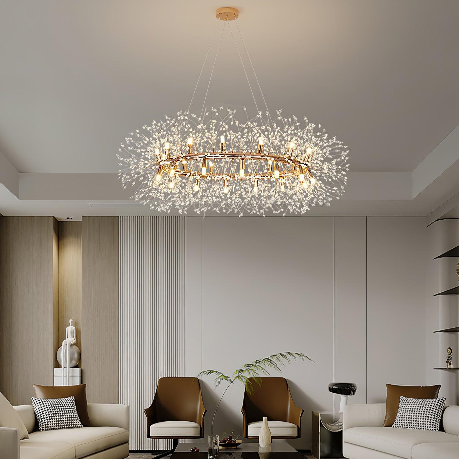 Dandelion Round Chandelier - Lumpaz
