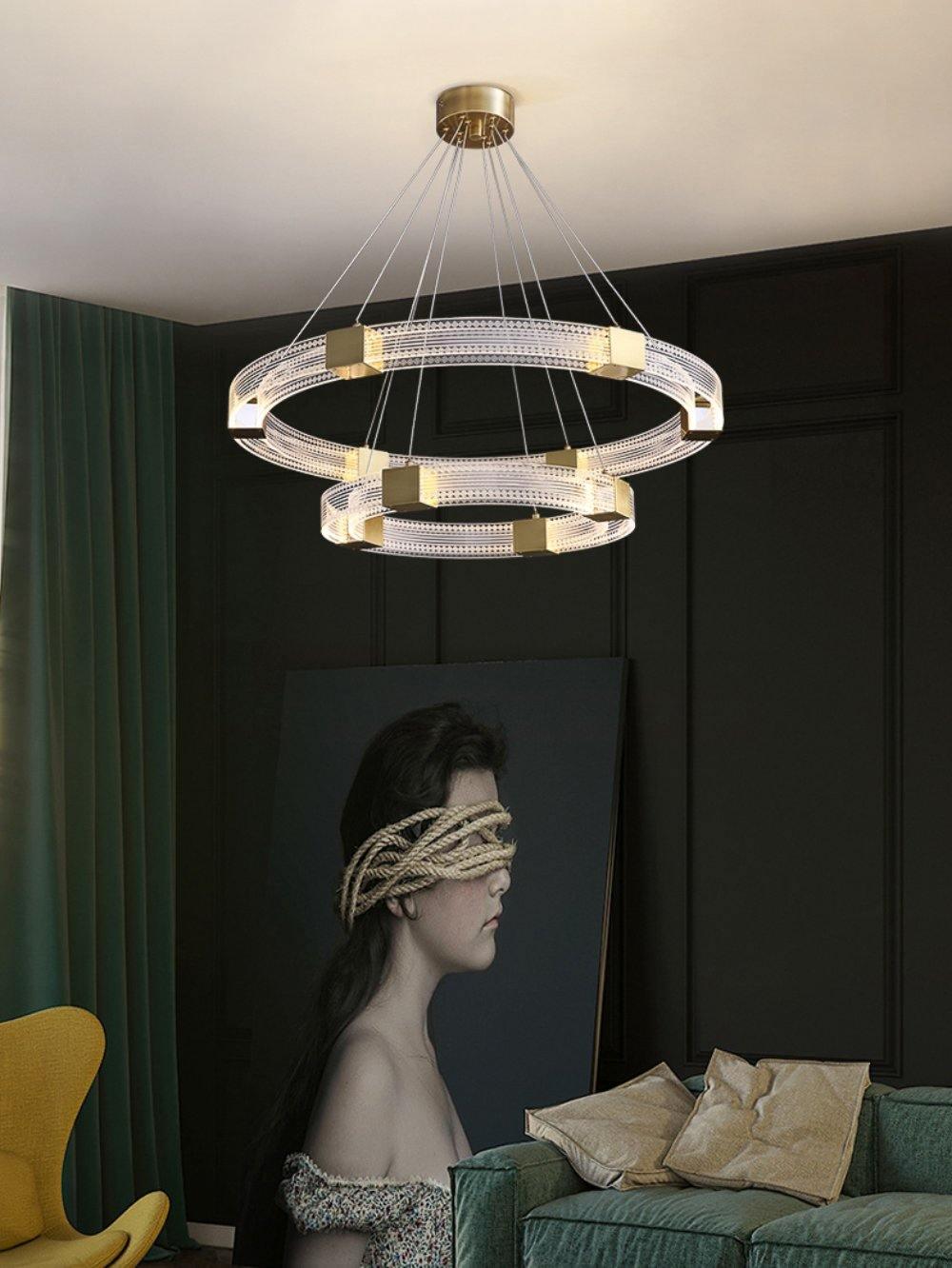 Parallel Ring LED Chandelier - Lumpaz