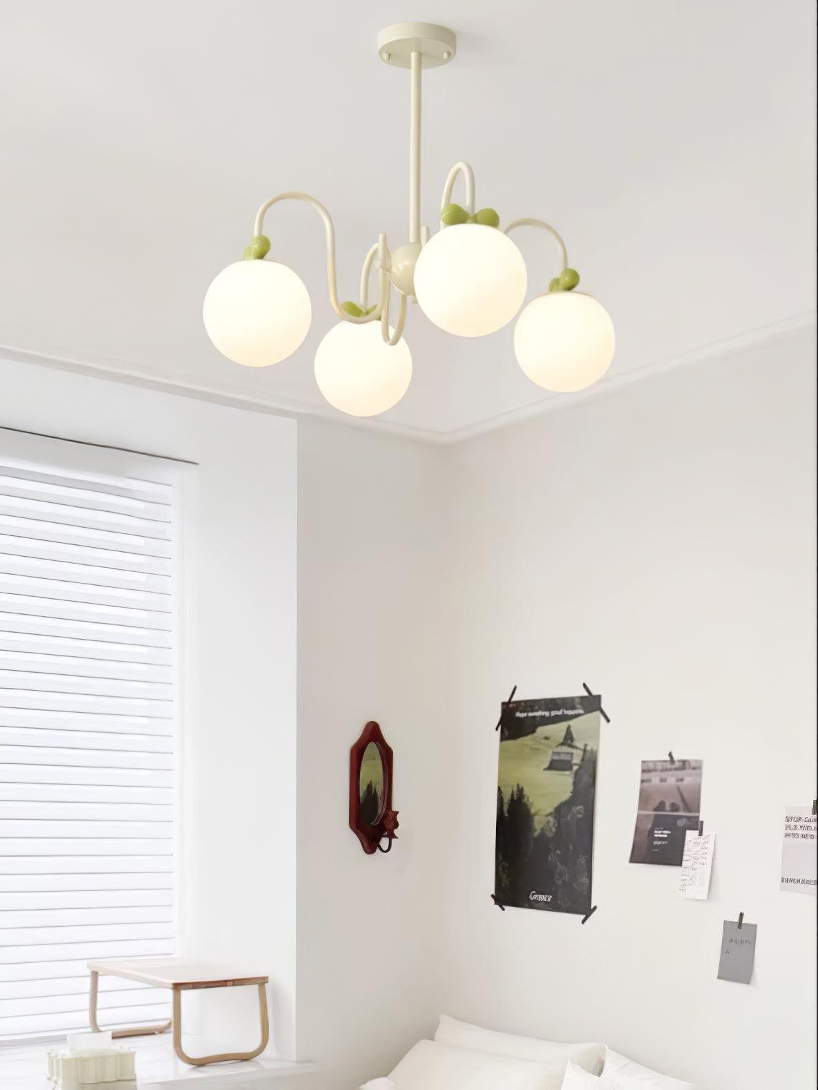 Cream Cherry Chandelier - Lumpaz