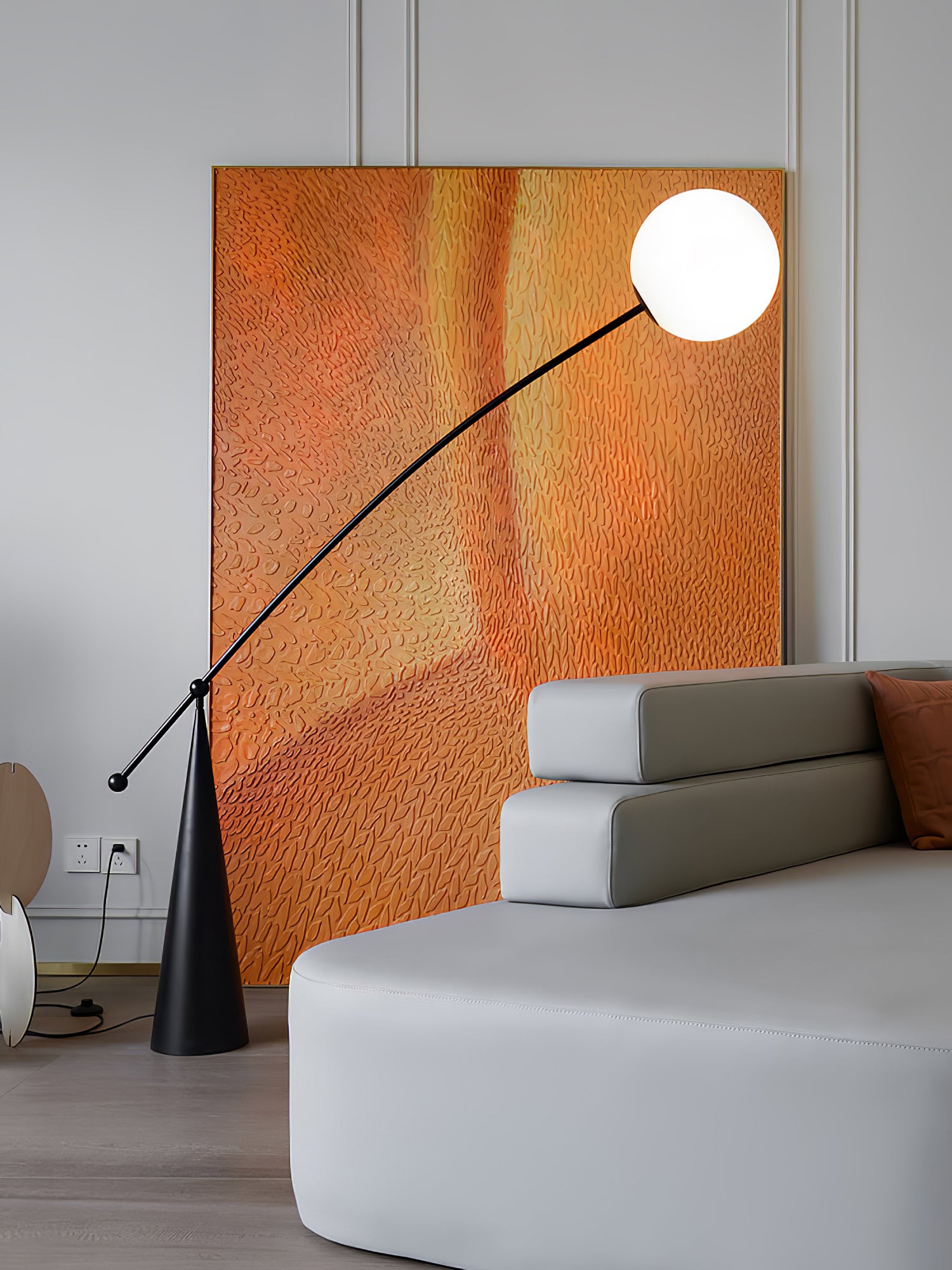 Opal Arc Floor Lamp - Lumpaz