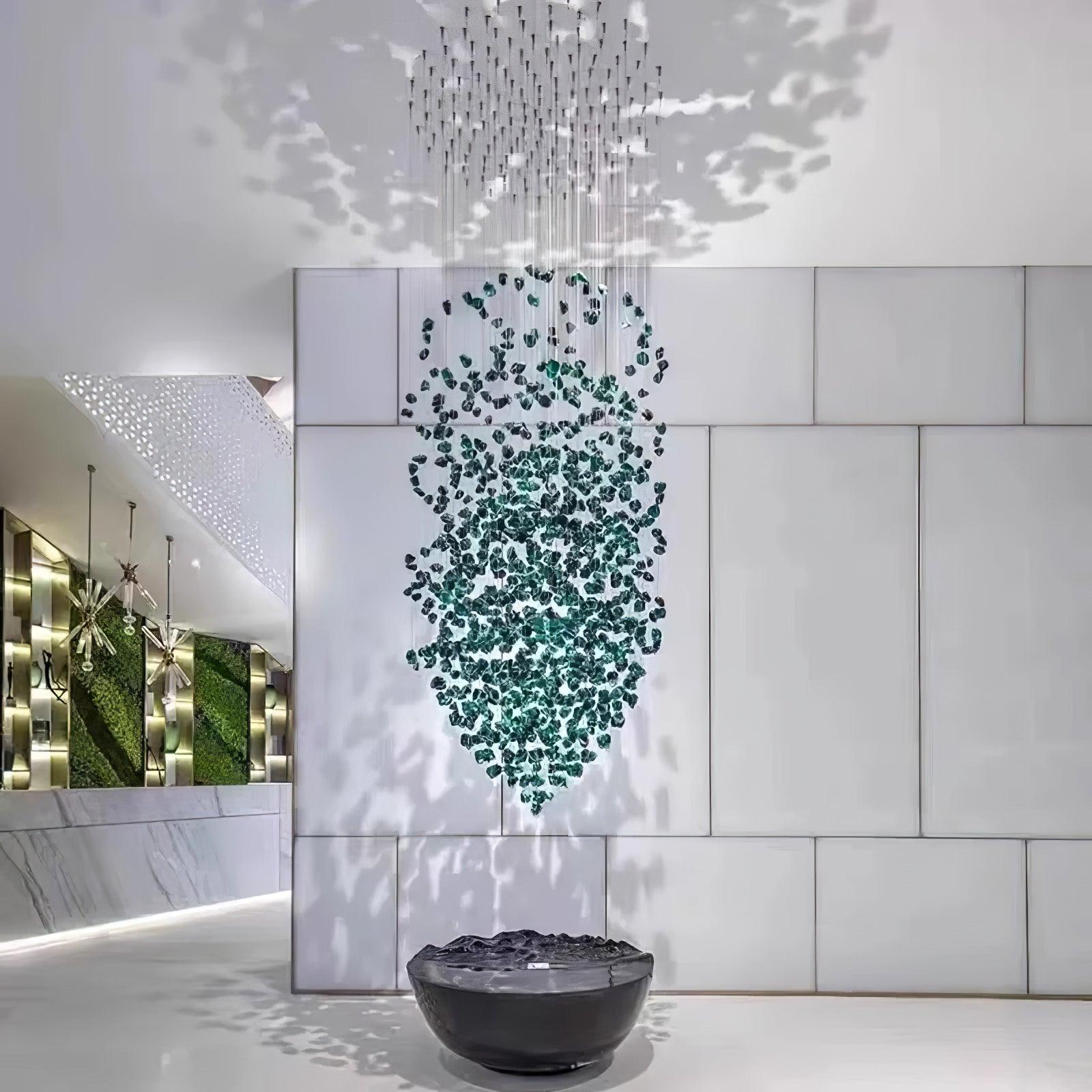 Multicolor Crystal Stone Chandelier - Lumpaz