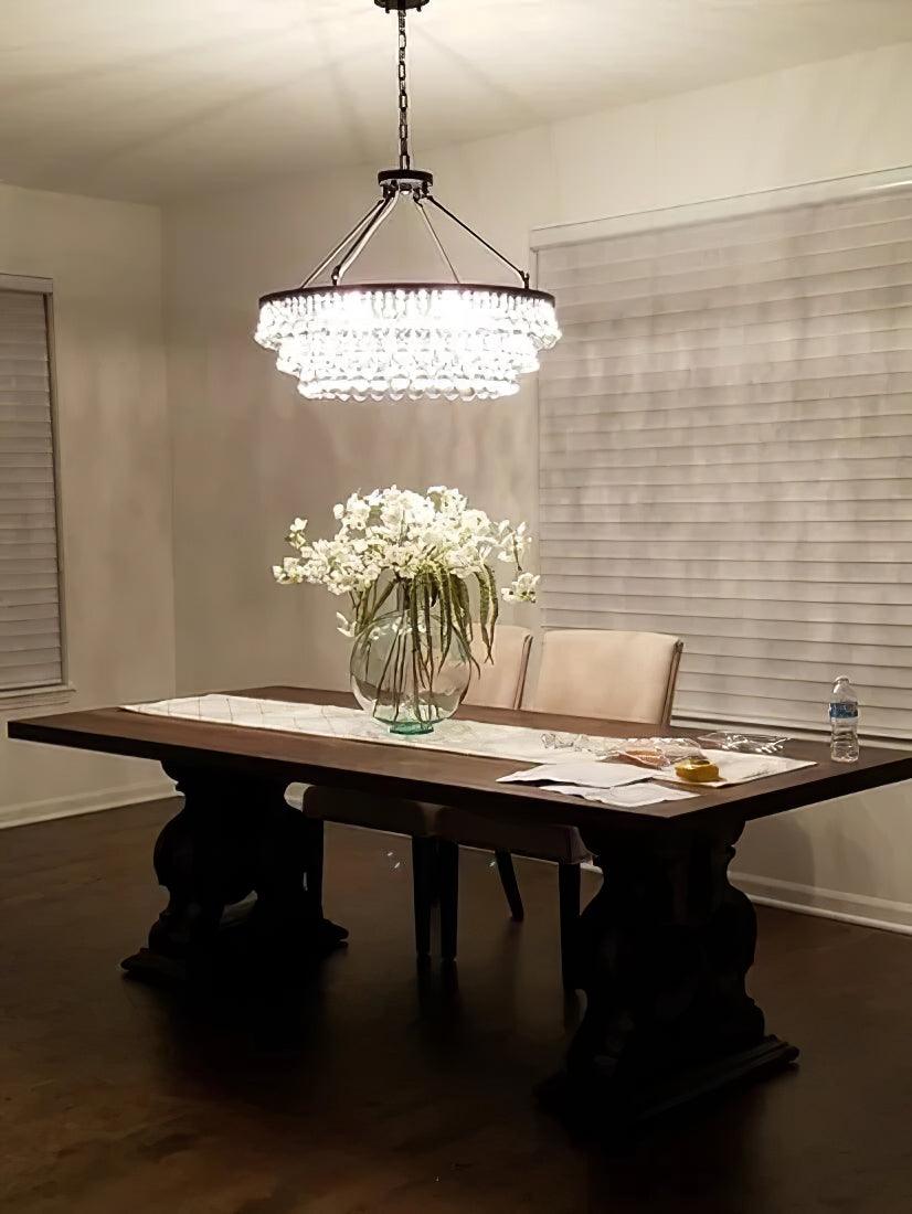 Unique Tiered Crystal Chandelier - Lumpaz