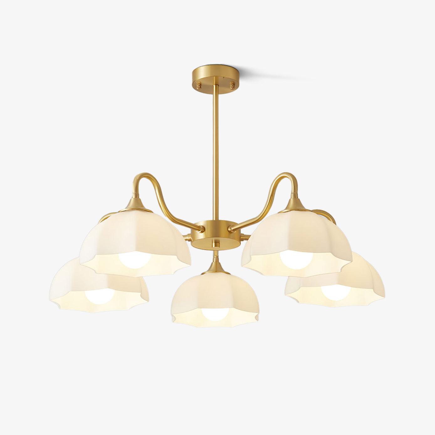 Octagonal Glass Bowl Chandelier - Lumpaz