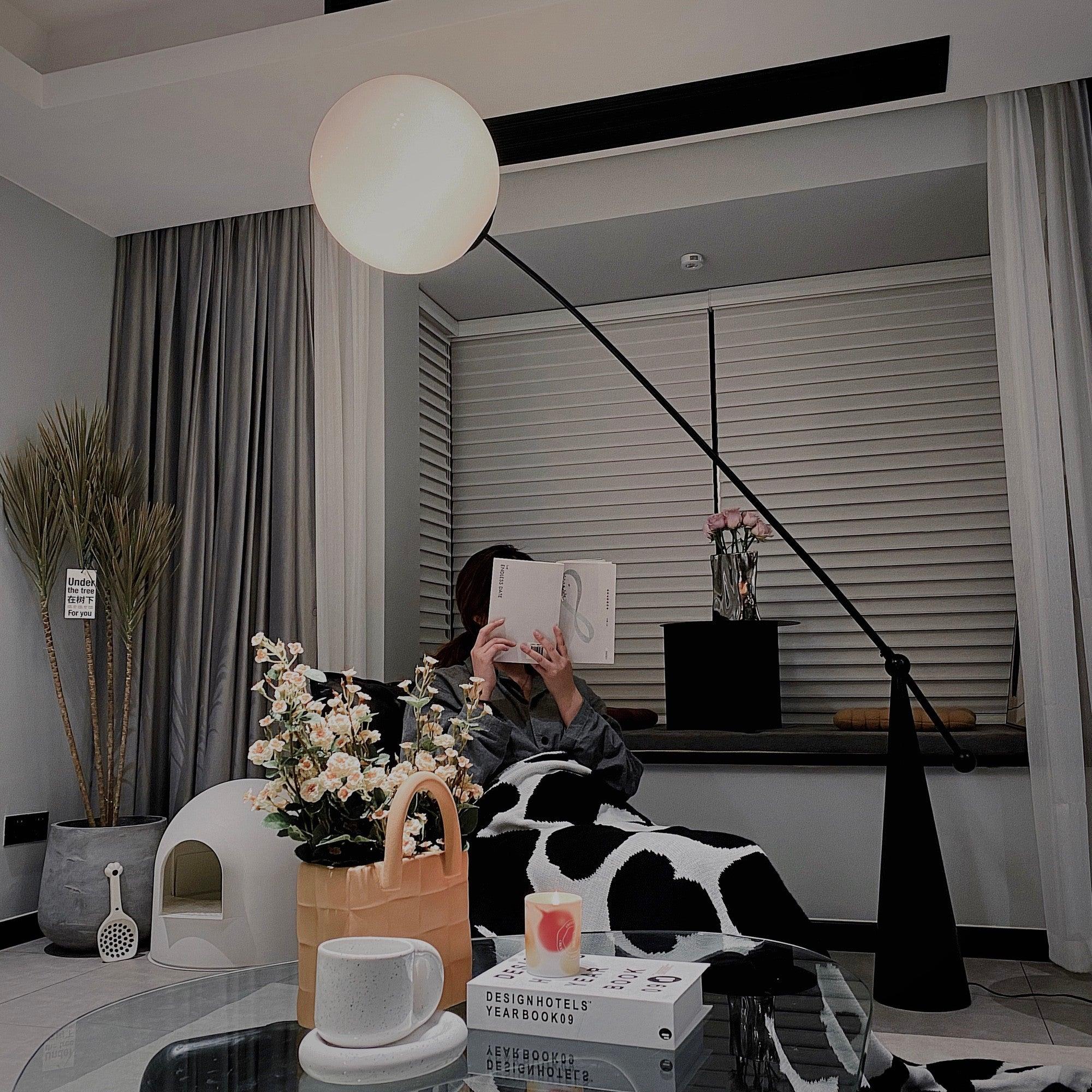 Opal Arc Floor Lamp - Lumpaz